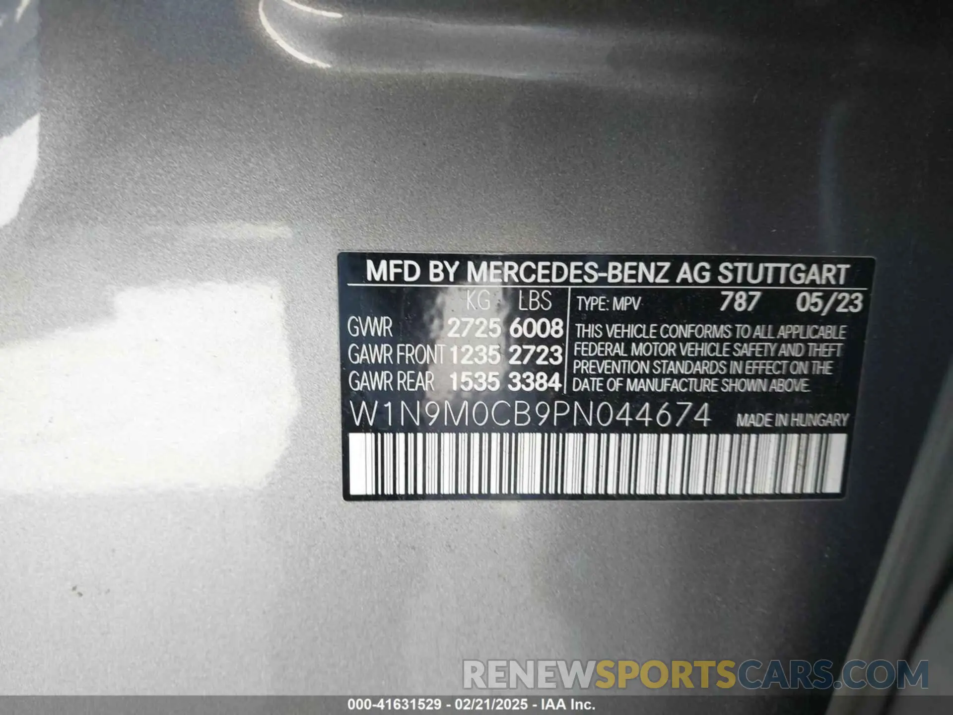 9 Photograph of a damaged car W1N9M0CB9PN044674 MERCEDES-BENZ EQB 250 SUV 2023
