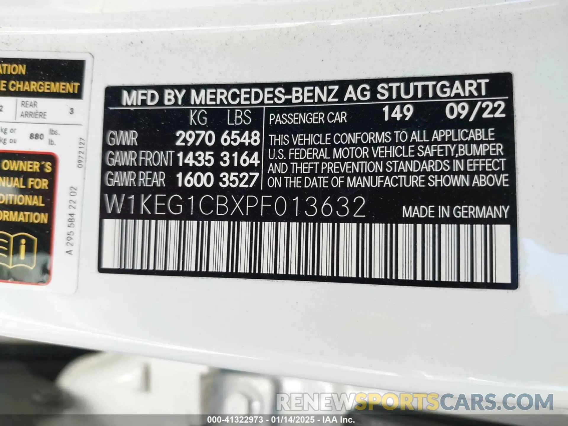 9 Фотография поврежденного автомобиля W1KEG1CBXPF013632 MERCEDES-BENZ EQE 350 2023