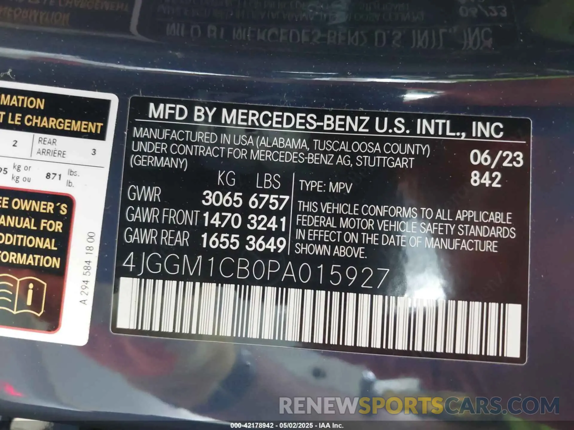 9 Фотография поврежденного автомобиля 4JGGM1CB0PA015927 MERCEDES-BENZ EQE 350 SUV 2023