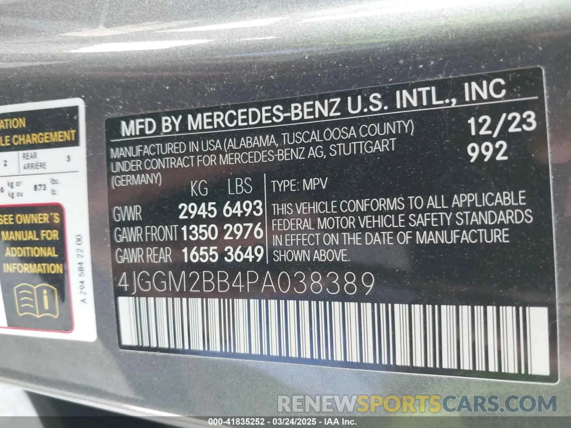 9 Фотография поврежденного автомобиля 4JGGM2BB4PA038389 MERCEDES-BENZ EQE 350+ SUV 2023