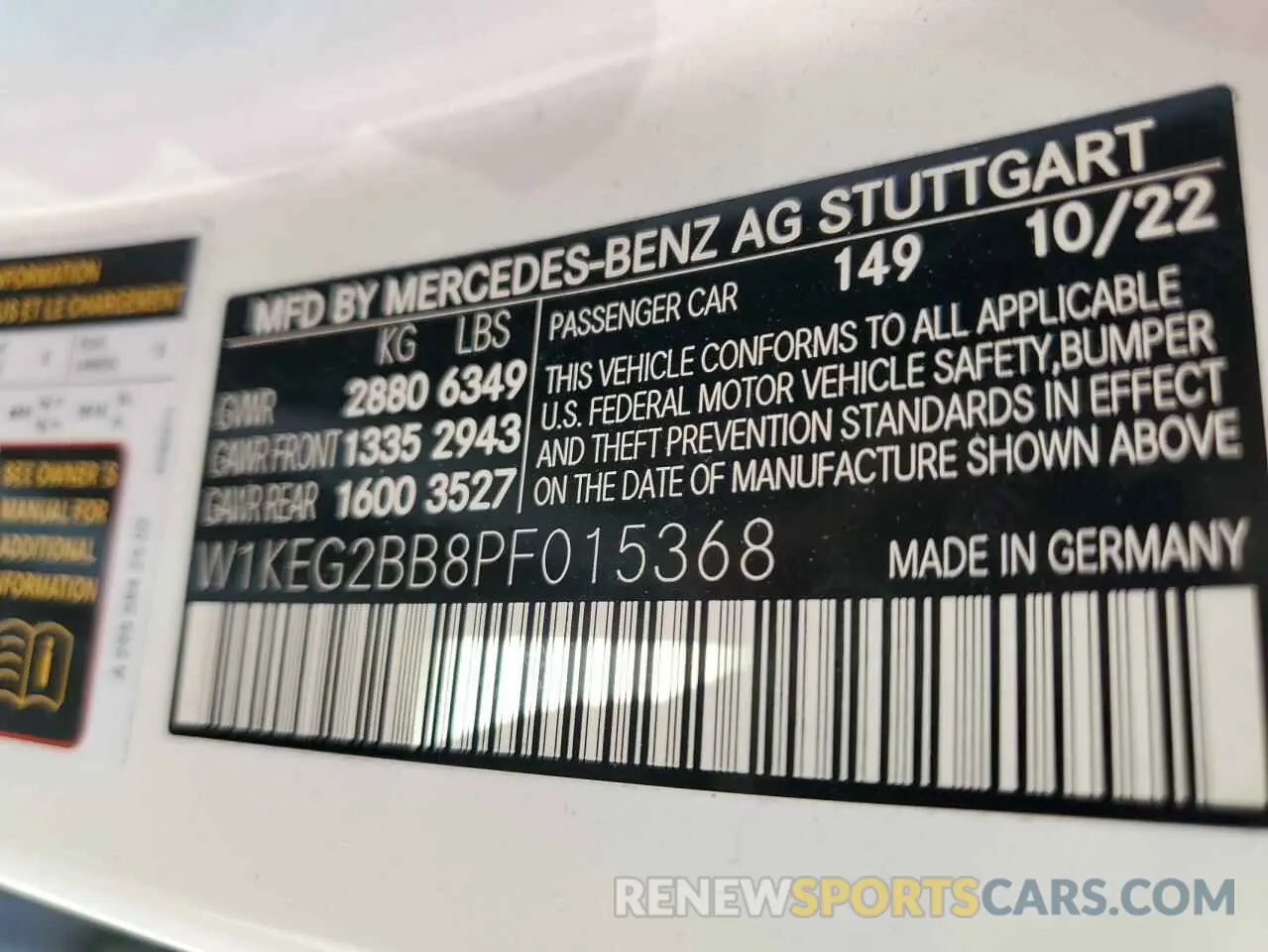 13 Photograph of a damaged car W1KEG2BB8PF015368 MERCEDES-BENZ EQE SEDAN 2023