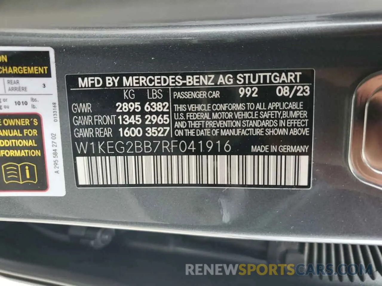 12 Photograph of a damaged car W1KEG2BB7RF041916 MERCEDES-BENZ EQE SEDAN 2024