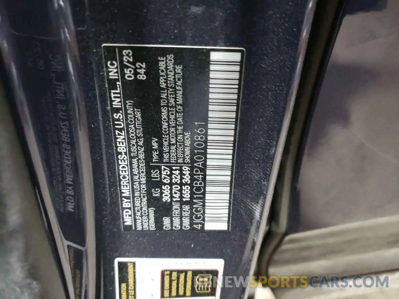 15 Photograph of a damaged car 4JGGM1CB4PA010861 MERCEDES-BENZ EQE SUV 35 2023