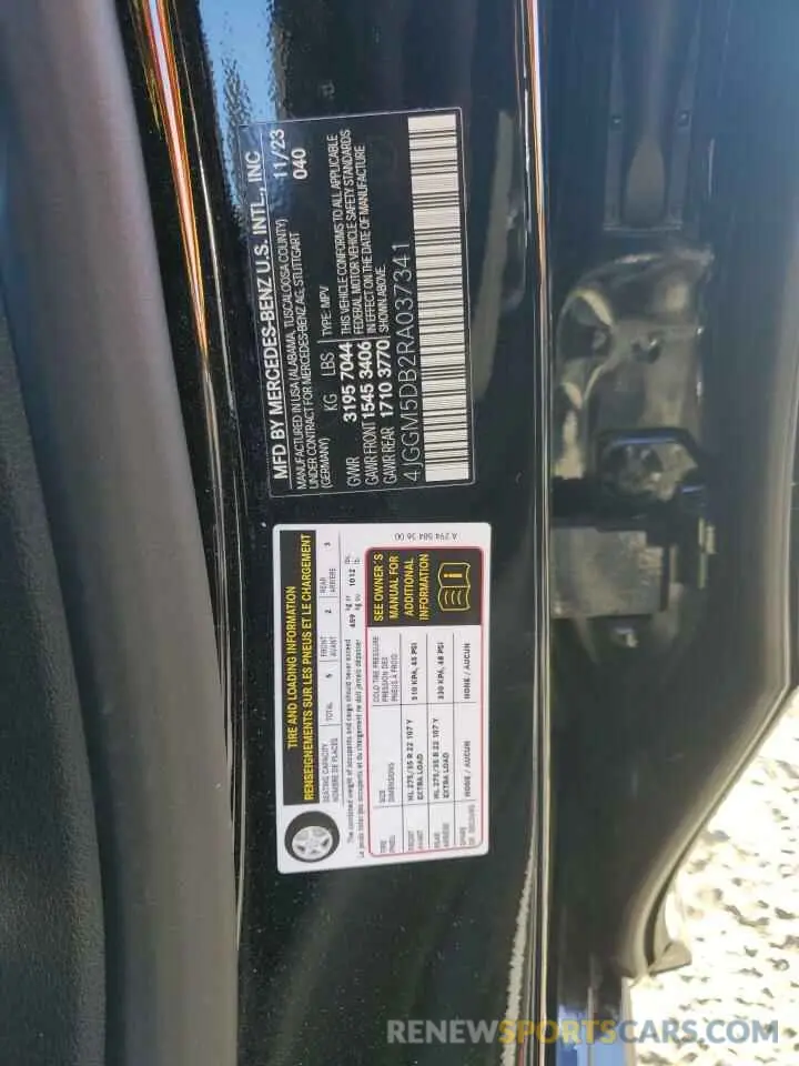 13 Photograph of a damaged car 4JGGM5DB2RA037341 MERCEDES-BENZ EQE SUV AM 2024