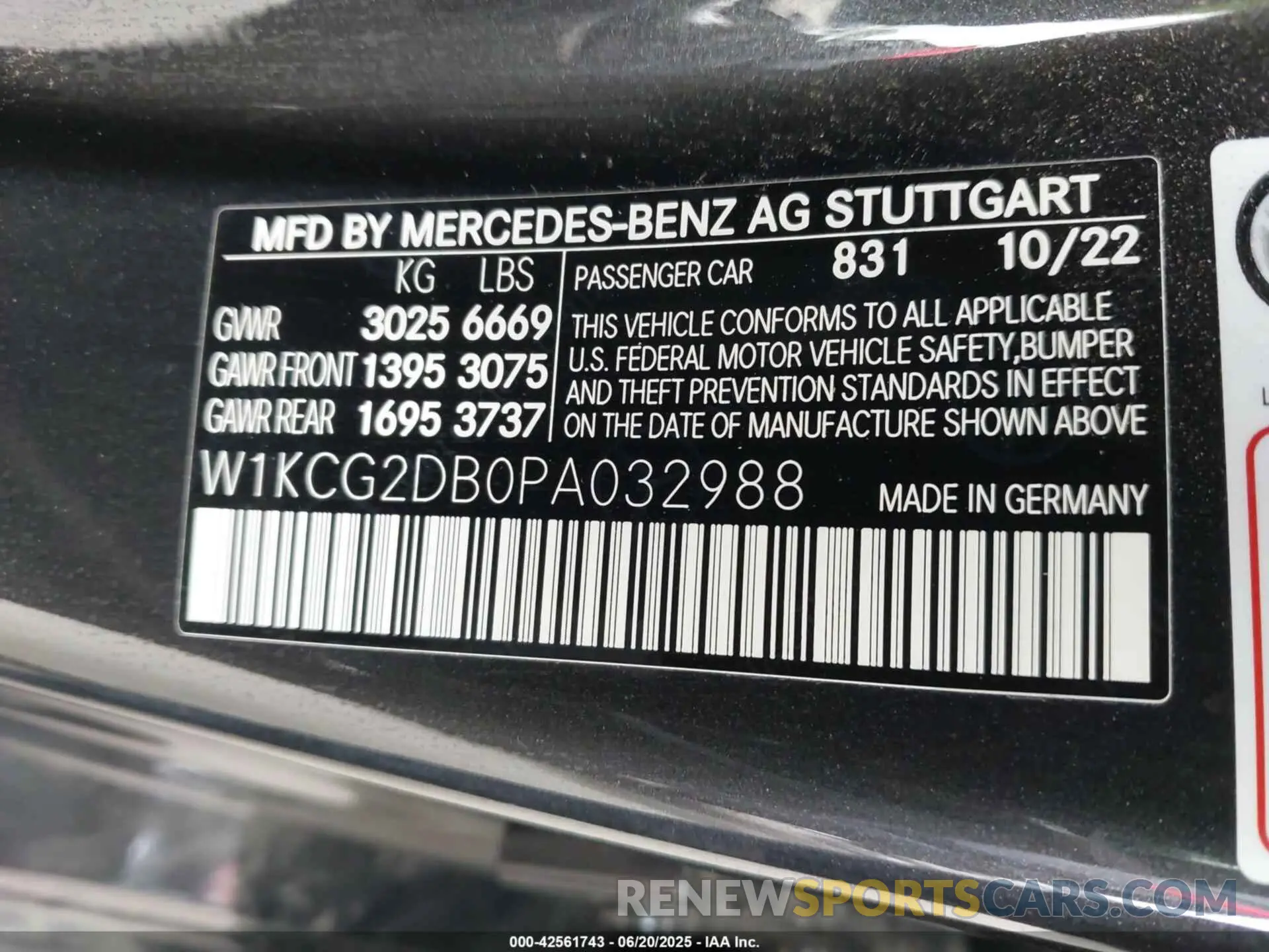 9 Photograph of a damaged car W1KCG2DB0PA032988 MERCEDES-BENZ EQS 450+ 2023