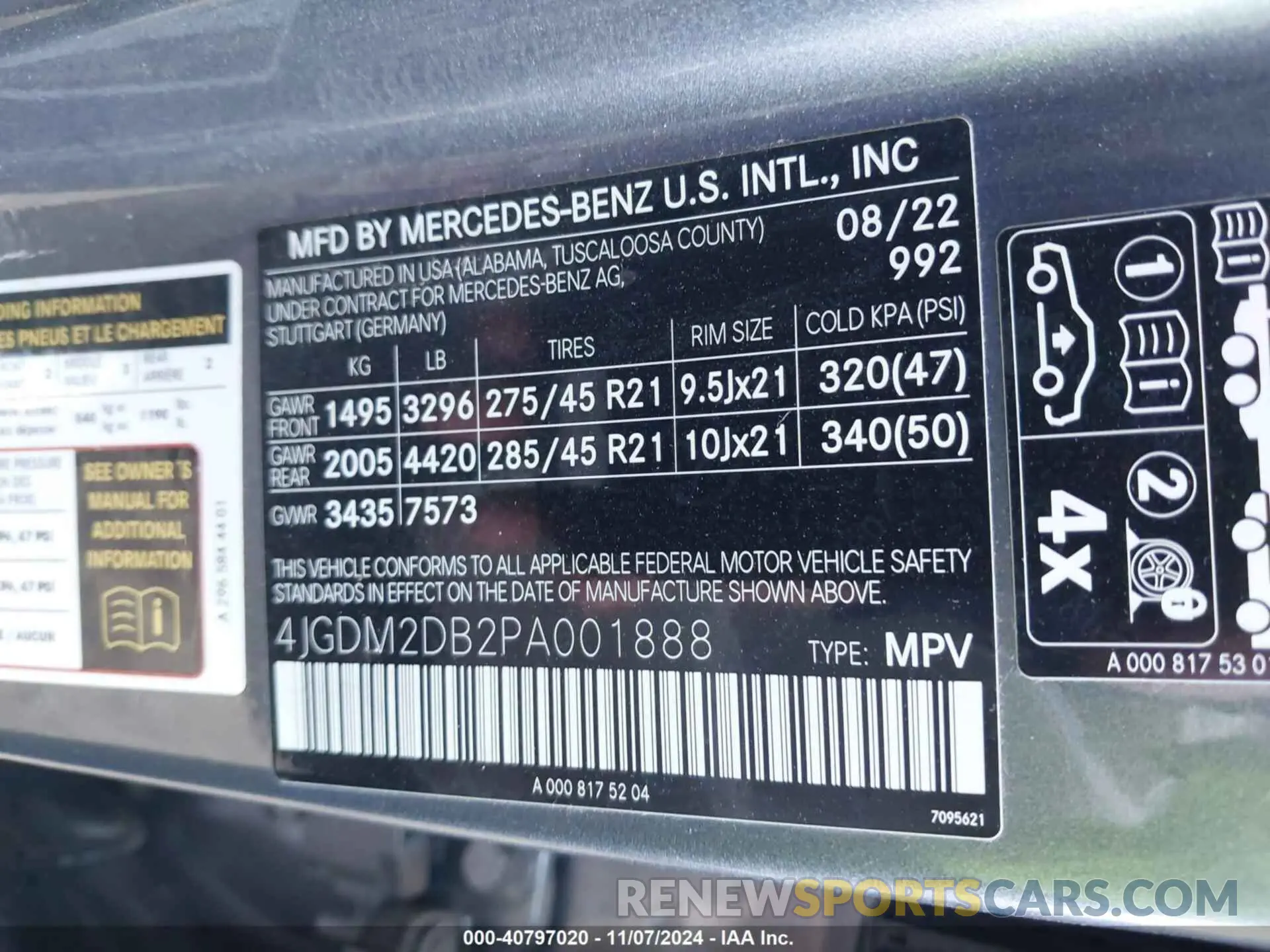 9 Фотография поврежденного автомобиля 4JGDM2DB2PA001888 MERCEDES-BENZ EQS 450+ SUV 2023