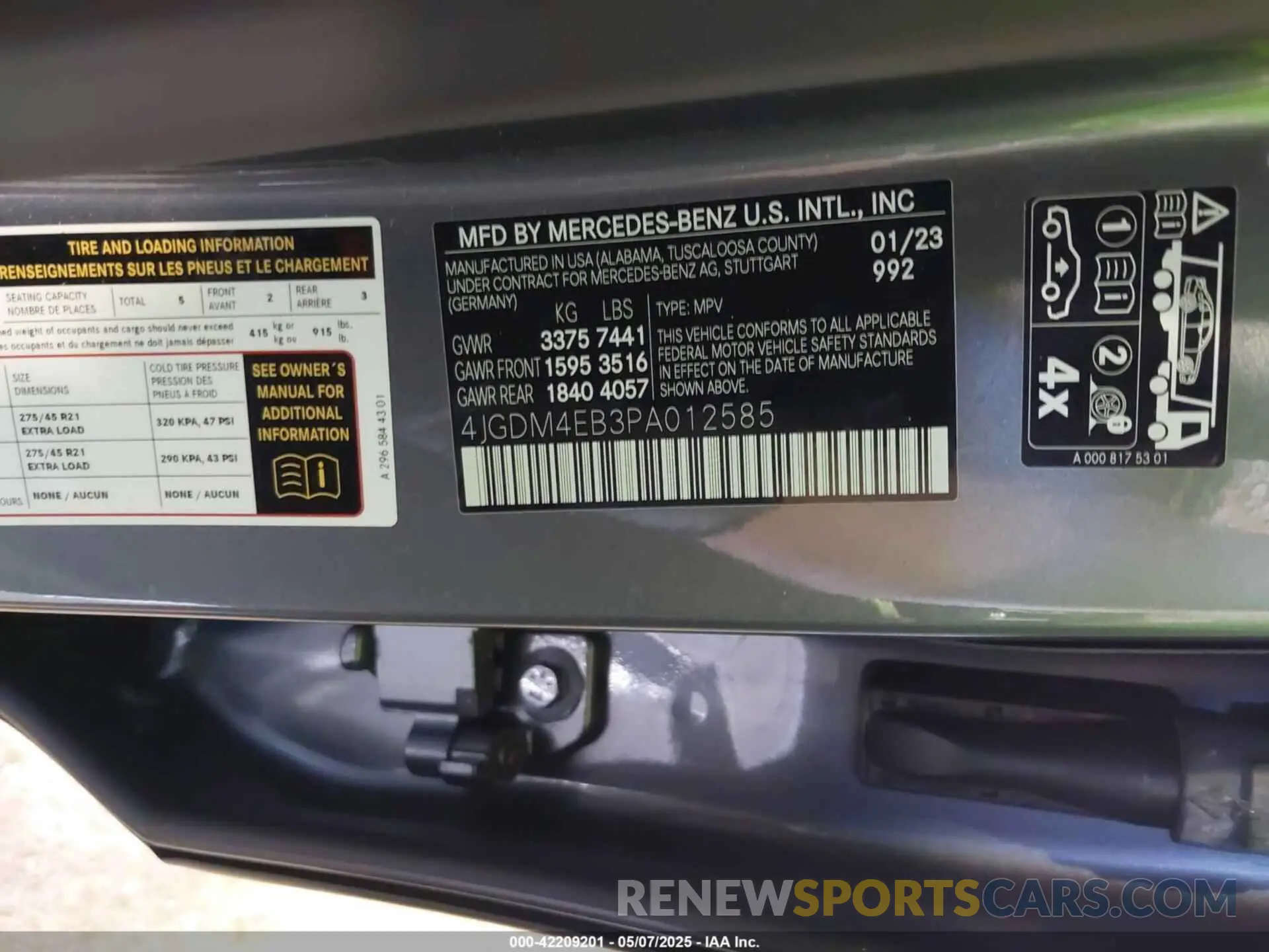 9 Фотография поврежденного автомобиля 4JGDM4EB3PA012585 MERCEDES-BENZ EQS 580 SUV 2023