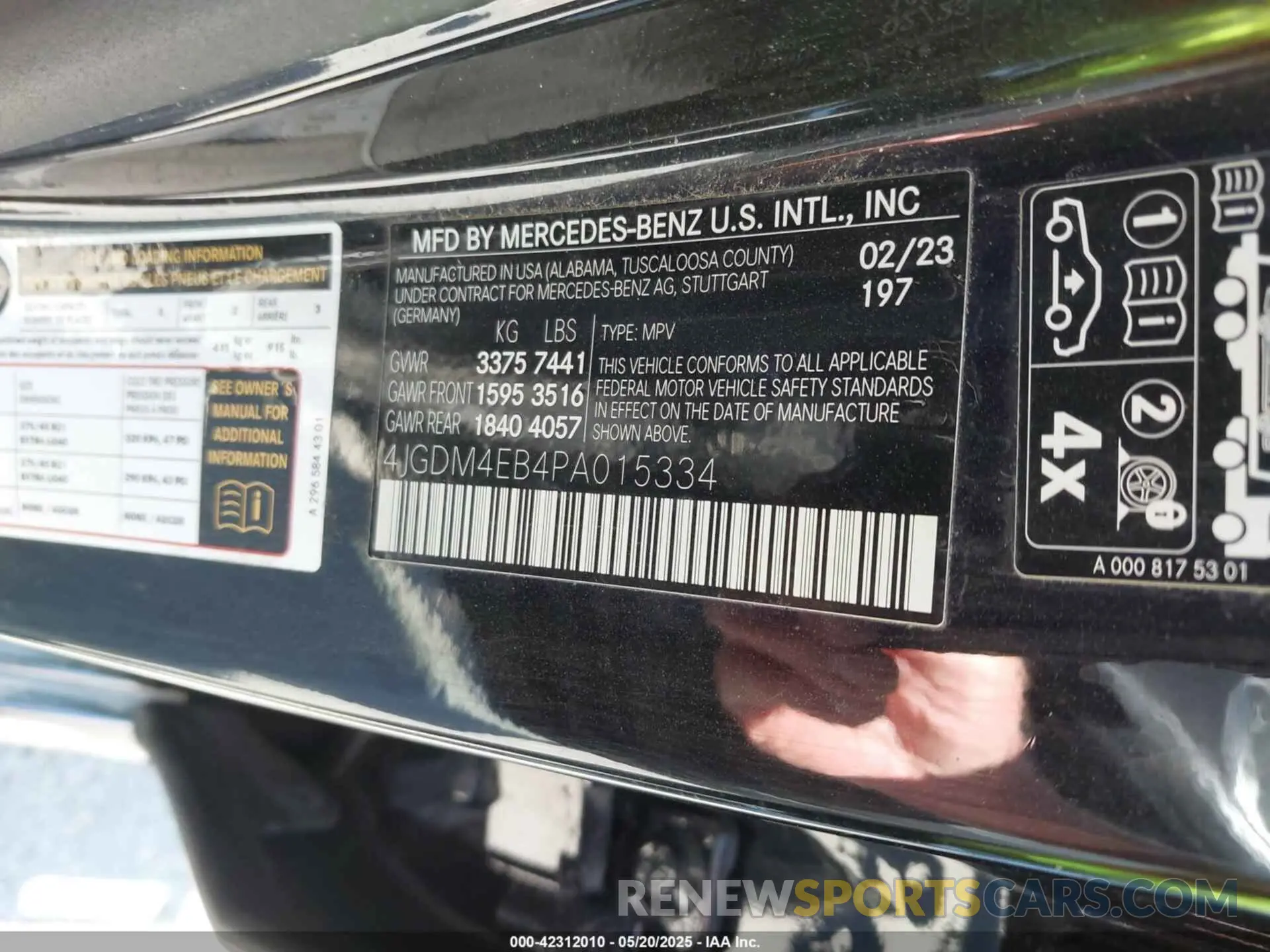 9 Фотография поврежденного автомобиля 4JGDM4EB4PA015334 MERCEDES-BENZ EQS 580 SUV 2023