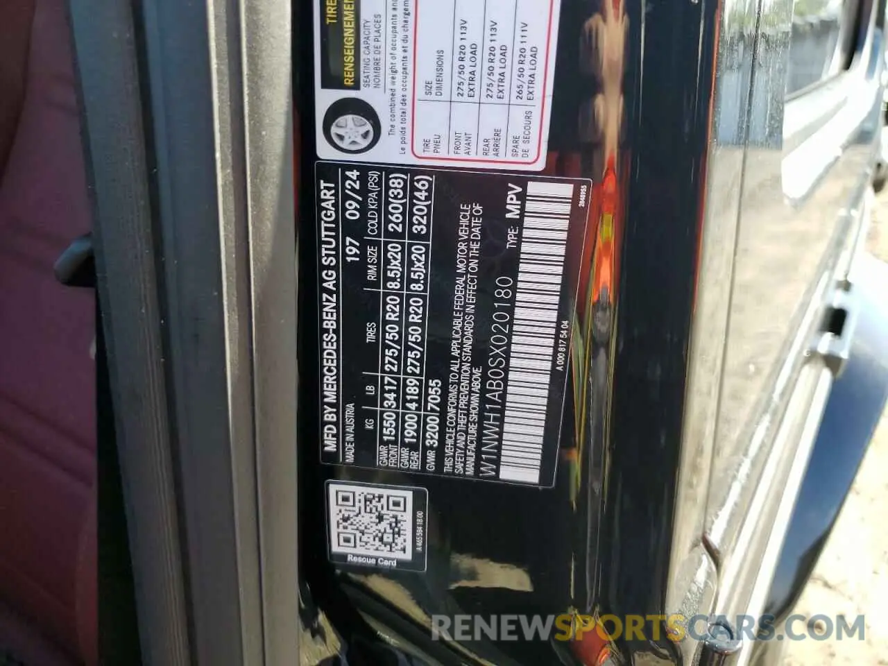 12 Photograph of a damaged car W1NWH1AB0SX020180 MERCEDES-BENZ G-CLASS 2025
