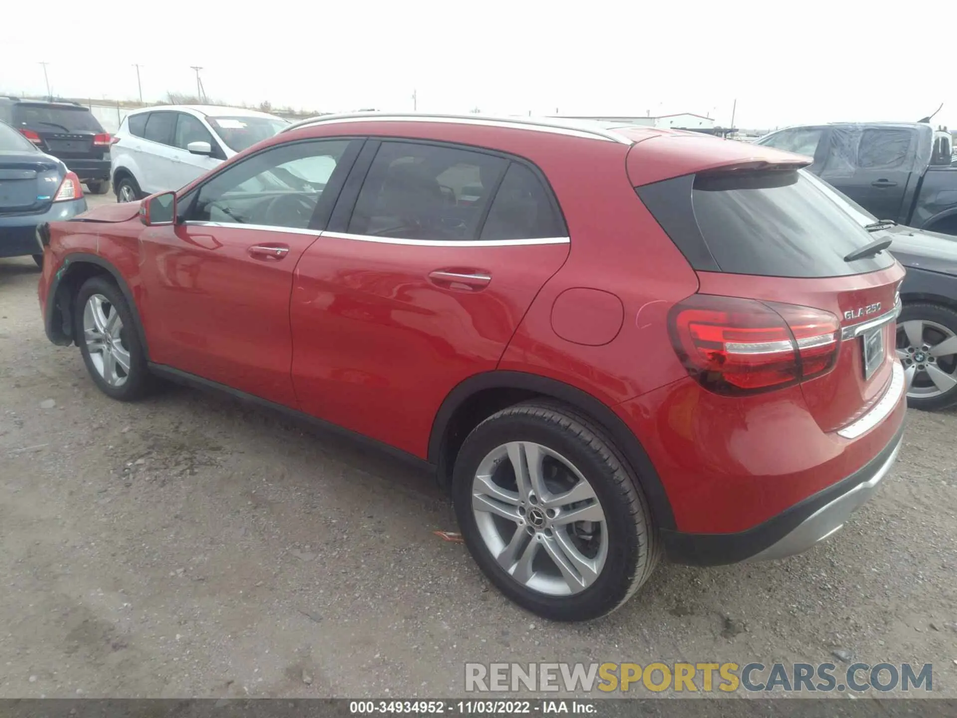 3 Фотография поврежденного автомобиля WDCTG4EBXLU021360 MERCEDES-BENZ GLA 2020