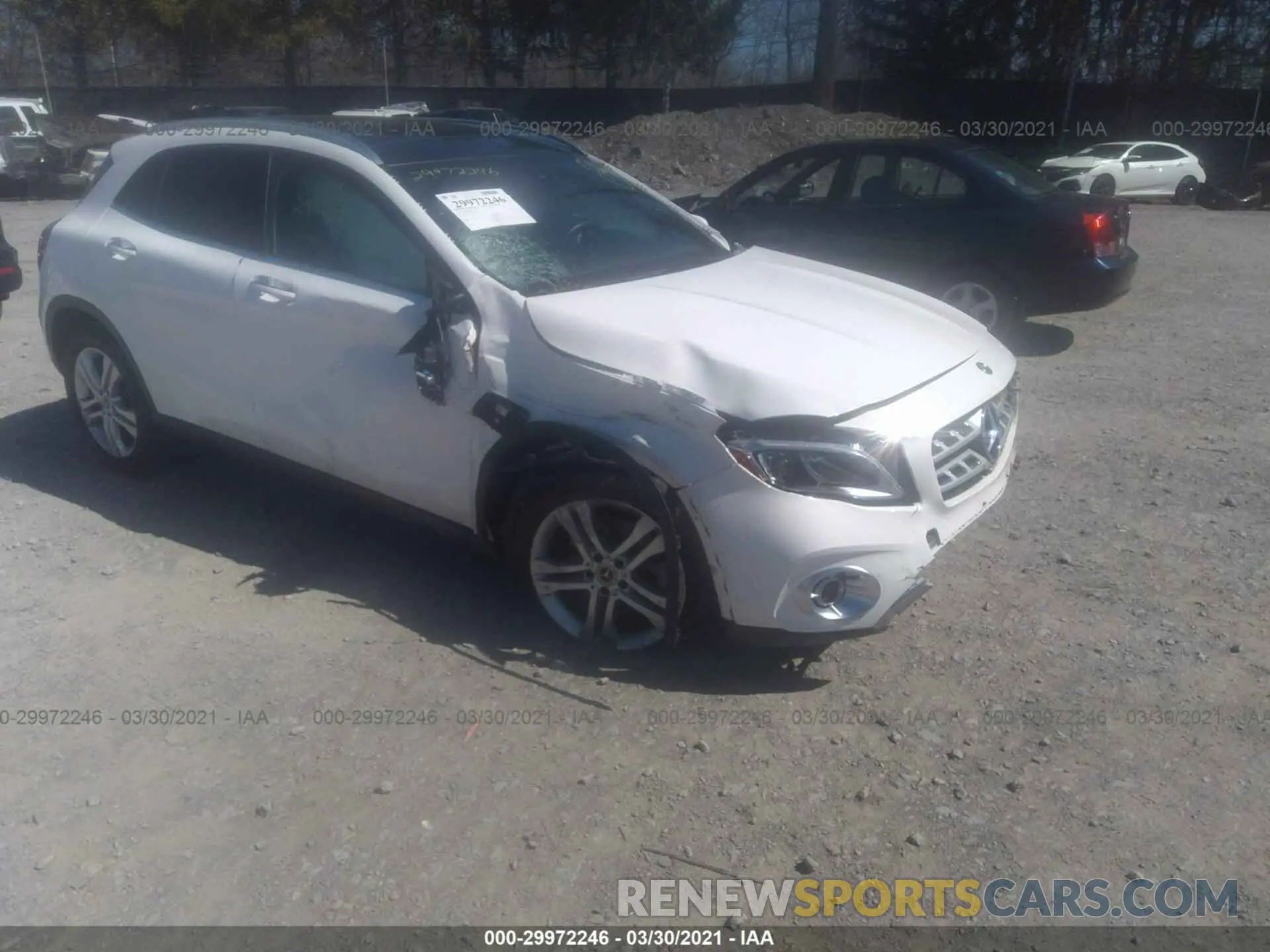 1 Photograph of a damaged car WDCTG4GB0LU023535 MERCEDES-BENZ GLA 2020