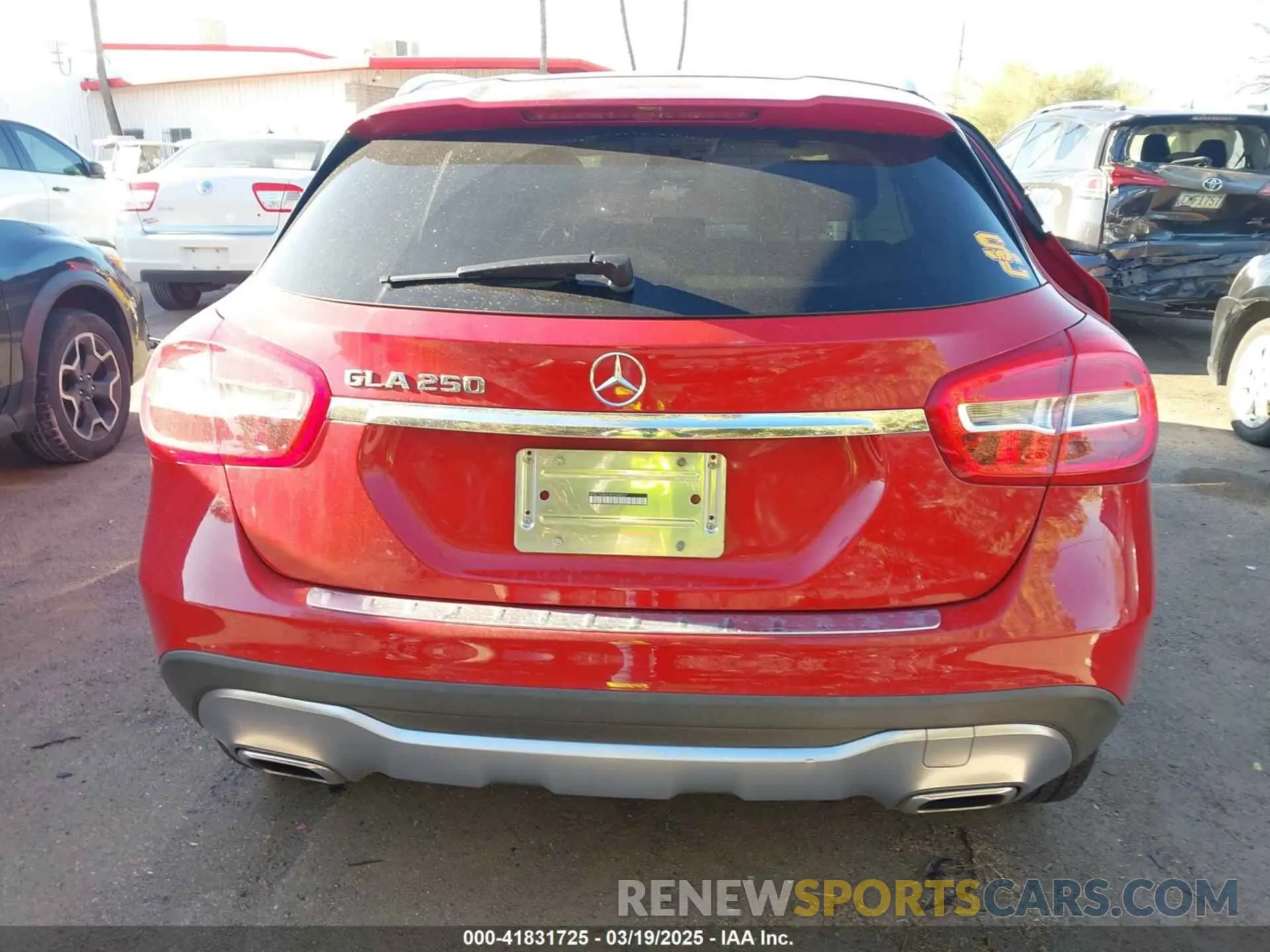 16 Photograph of a damaged car WDCTG4EB3KJ548057 MERCEDES-BENZ GLA 250 2019