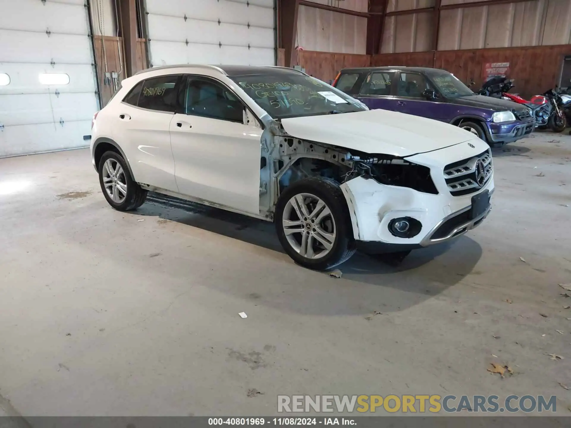 1 Photograph of a damaged car WDCTG4GB9KU010250 MERCEDES-BENZ GLA 250 2019