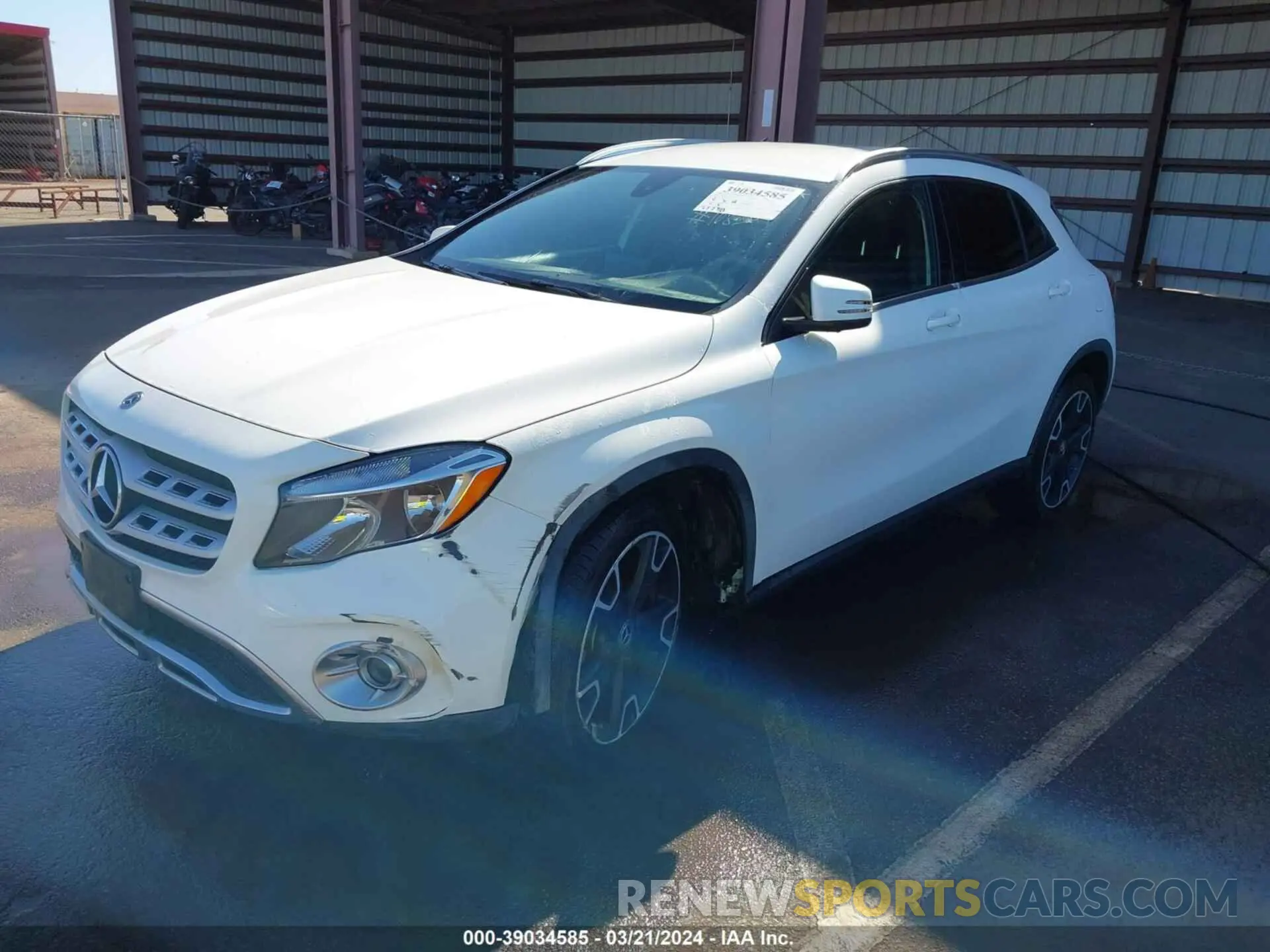2 Photograph of a damaged car WDCTG4EB9LJ656894 MERCEDES-BENZ GLA 250 2020