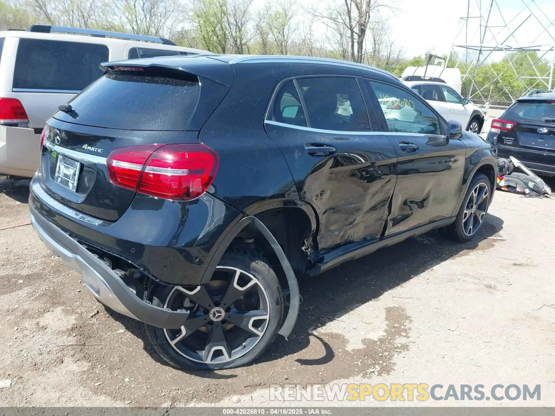 4 Photograph of a damaged car WDCTG4GB2LJ663215 MERCEDES-BENZ GLA 250 2020
