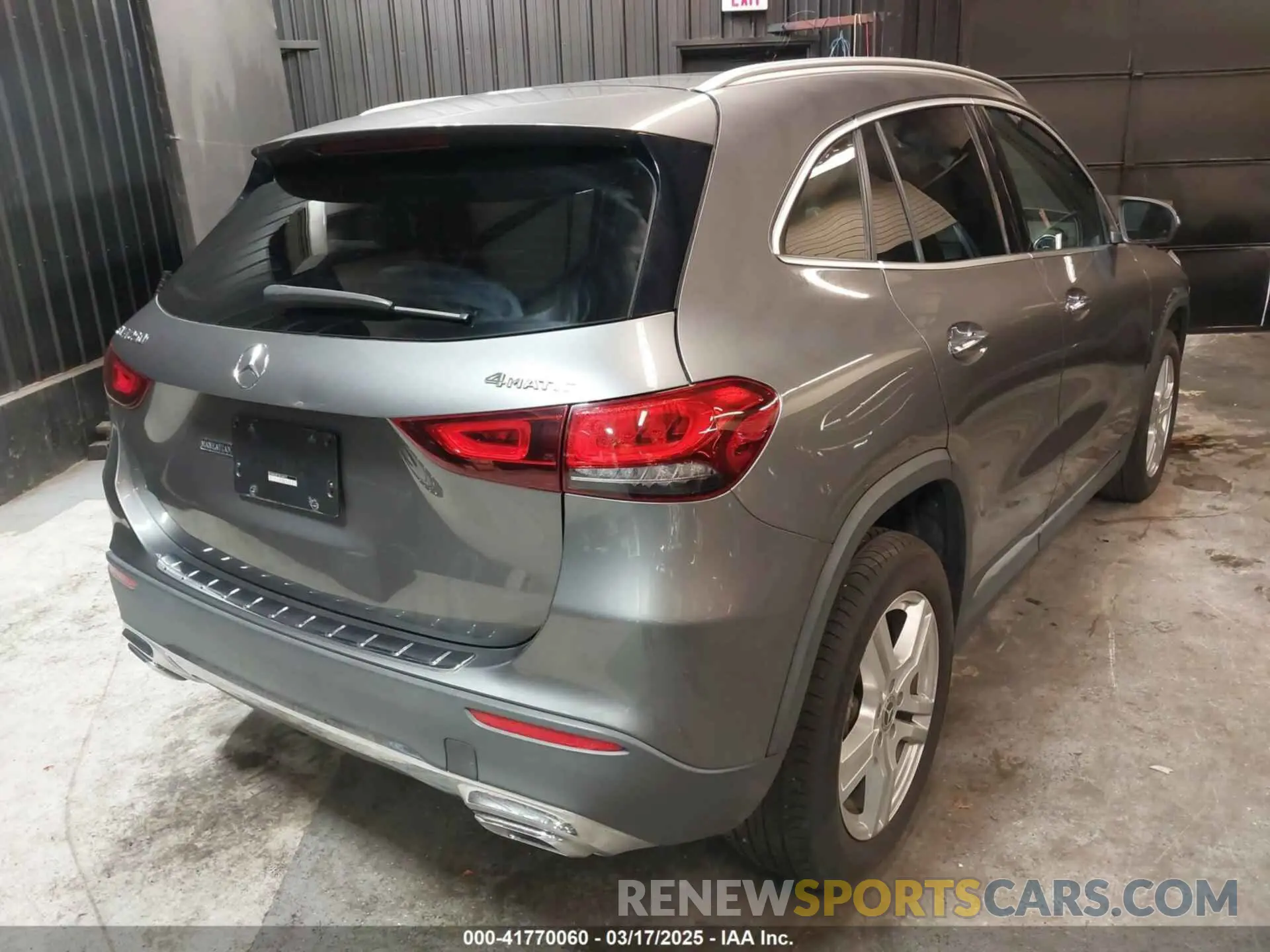 4 Photograph of a damaged car W1N4N4HB1MJ144875 MERCEDES-BENZ GLA 250 2021