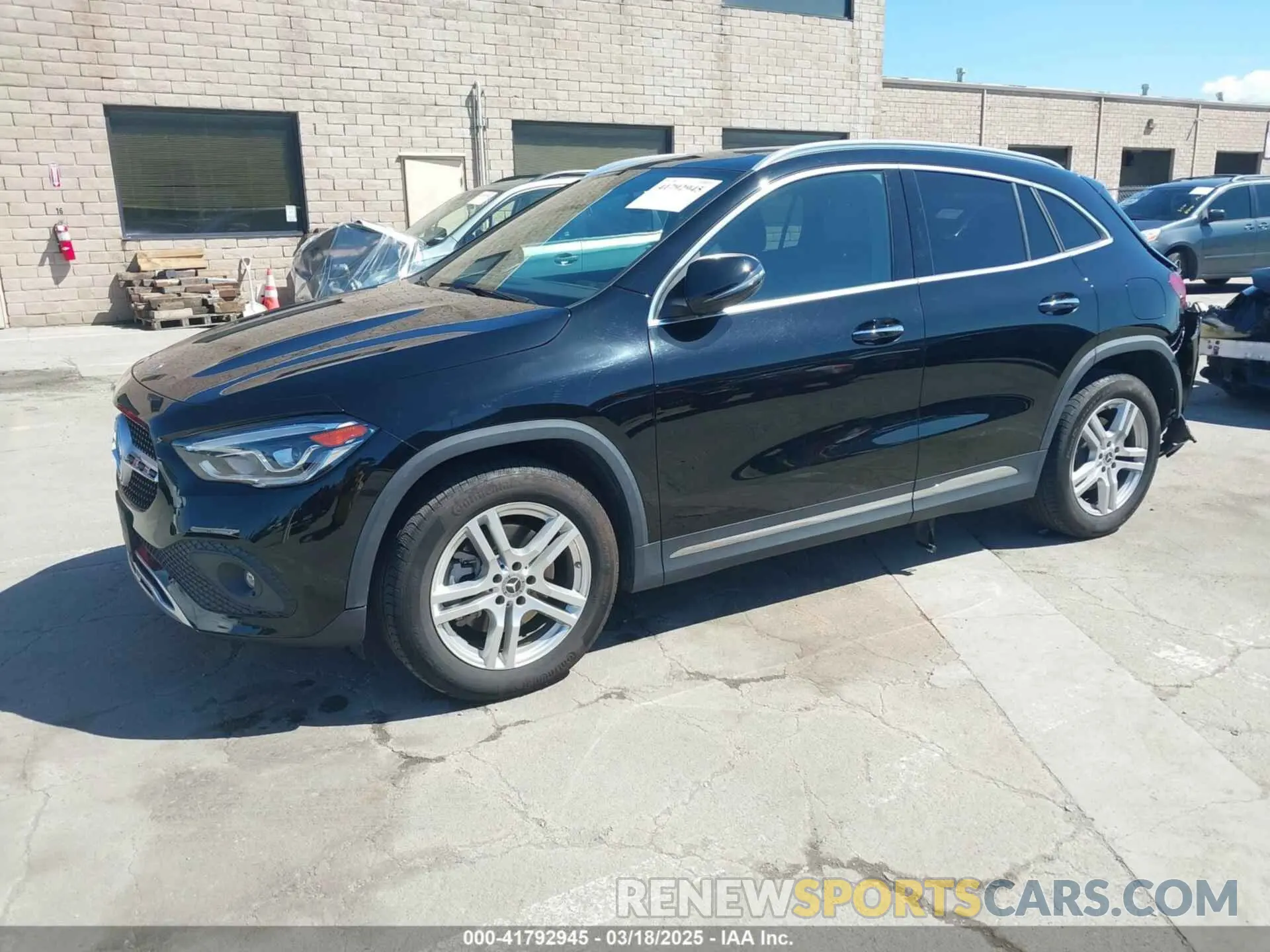 2 Фотография поврежденного автомобиля W1N4N4HB4MJ187414 MERCEDES-BENZ GLA 250 2021