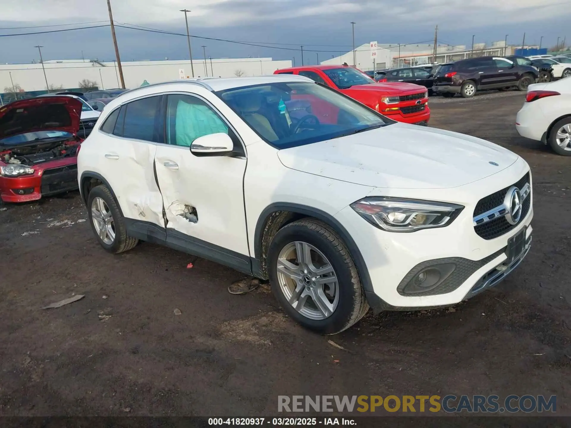 1 Photograph of a damaged car W1N4N4HB5MJ159105 MERCEDES-BENZ GLA 250 2021