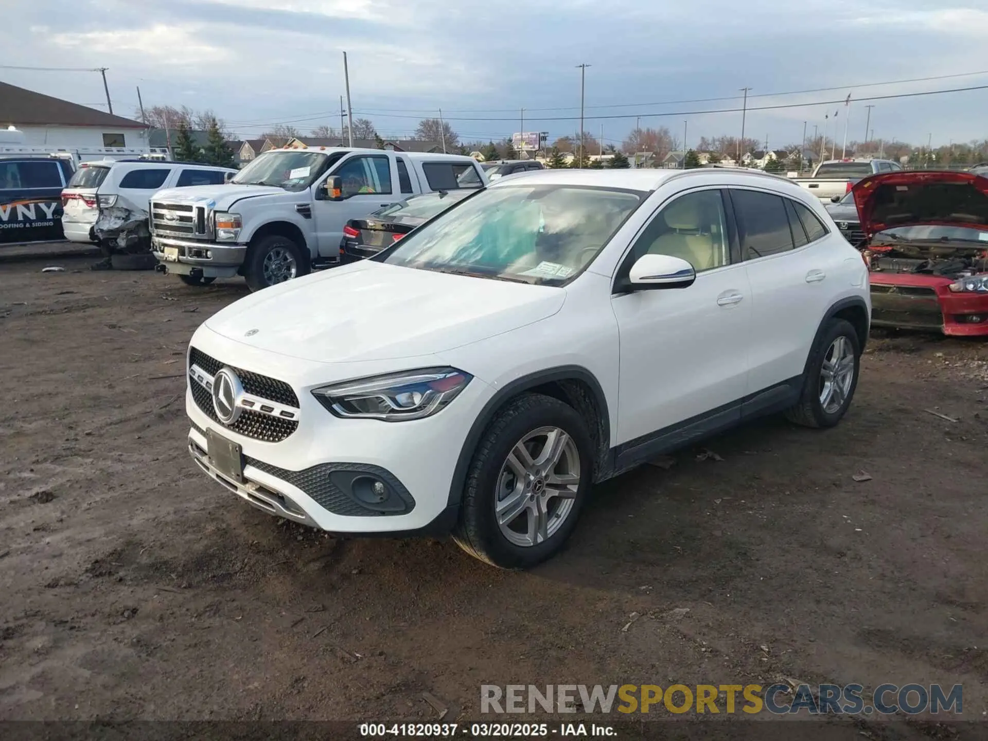 2 Photograph of a damaged car W1N4N4HB5MJ159105 MERCEDES-BENZ GLA 250 2021