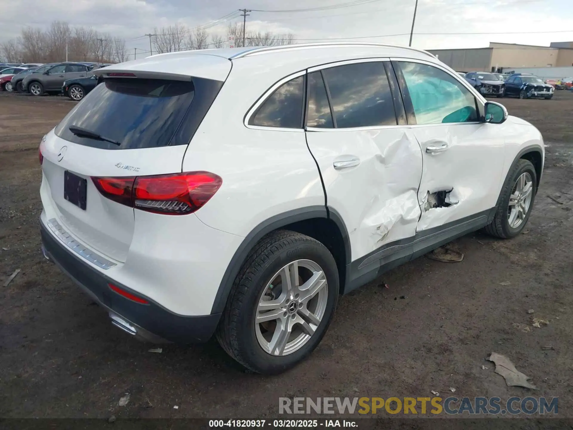 4 Photograph of a damaged car W1N4N4HB5MJ159105 MERCEDES-BENZ GLA 250 2021