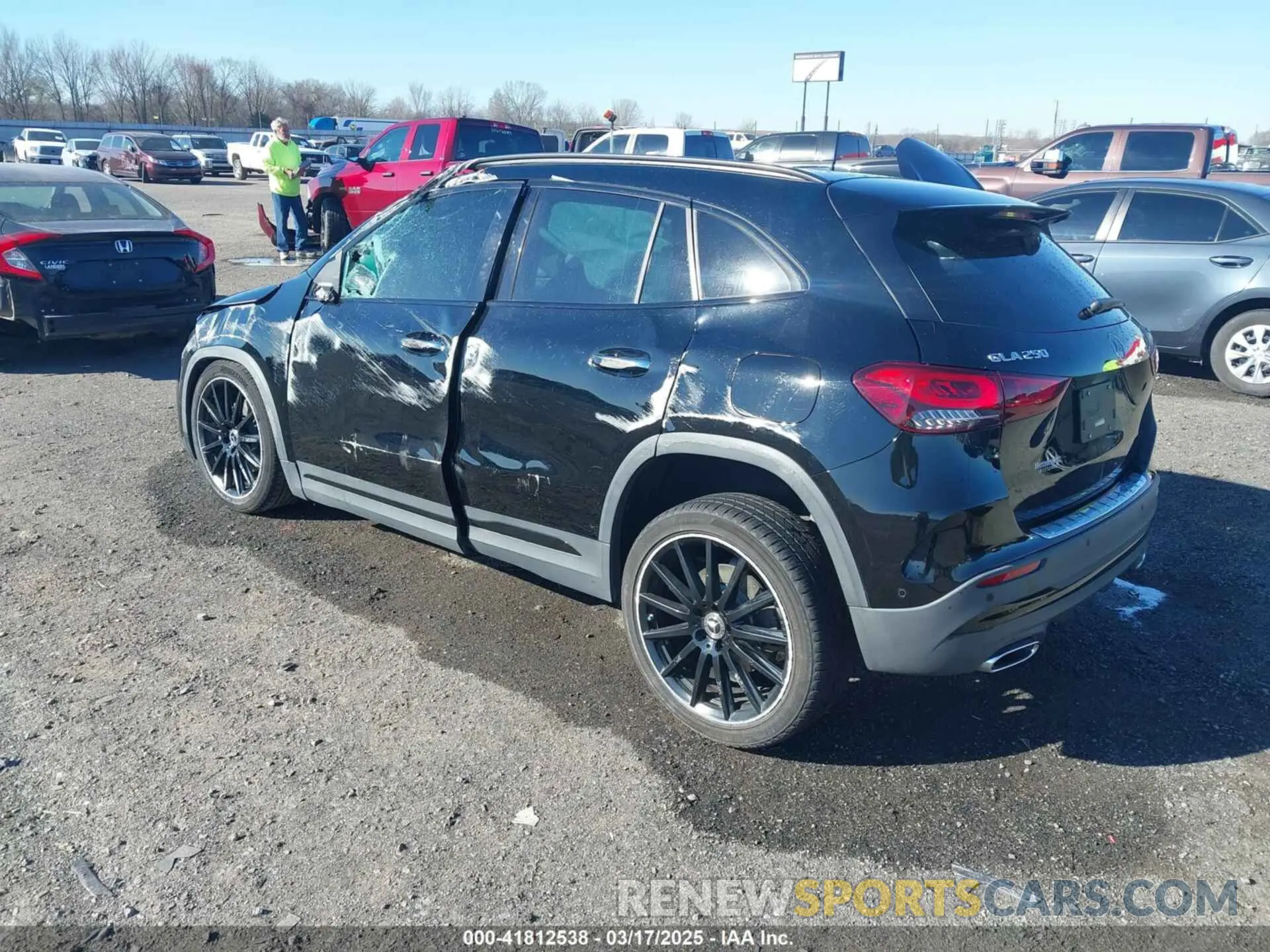 3 Photograph of a damaged car W1N4N4HB7MJ184961 MERCEDES-BENZ GLA 250 2021