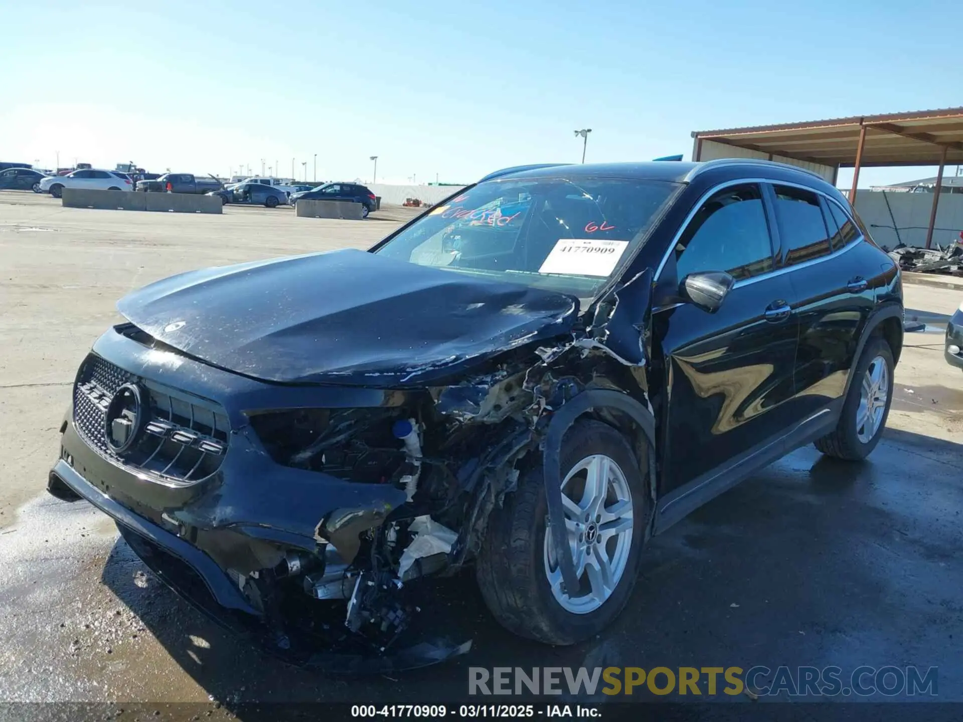 6 Фотография поврежденного автомобиля W1N4N4GB3NJ400971 MERCEDES-BENZ GLA 250 2022