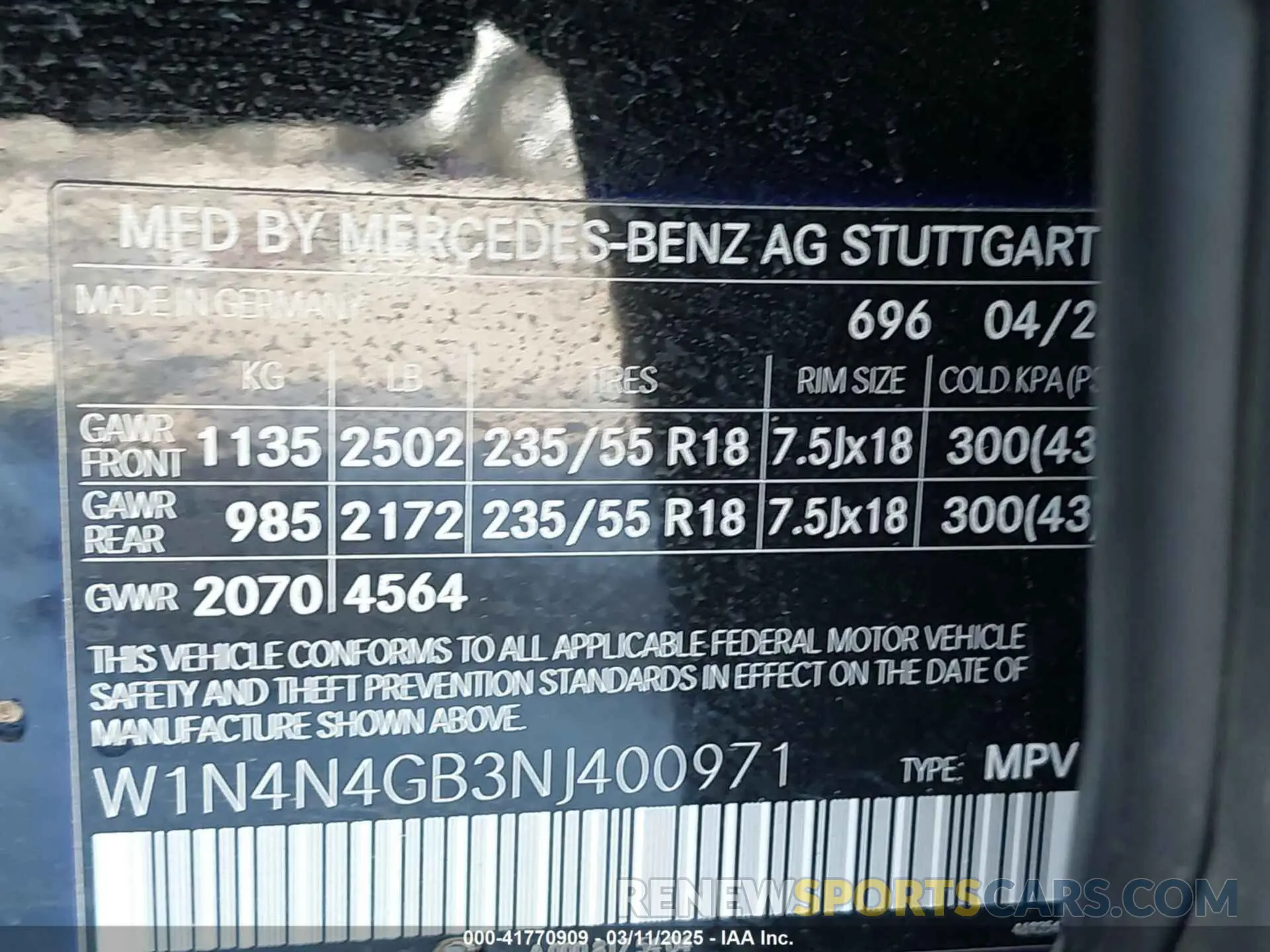 9 Фотография поврежденного автомобиля W1N4N4GB3NJ400971 MERCEDES-BENZ GLA 250 2022