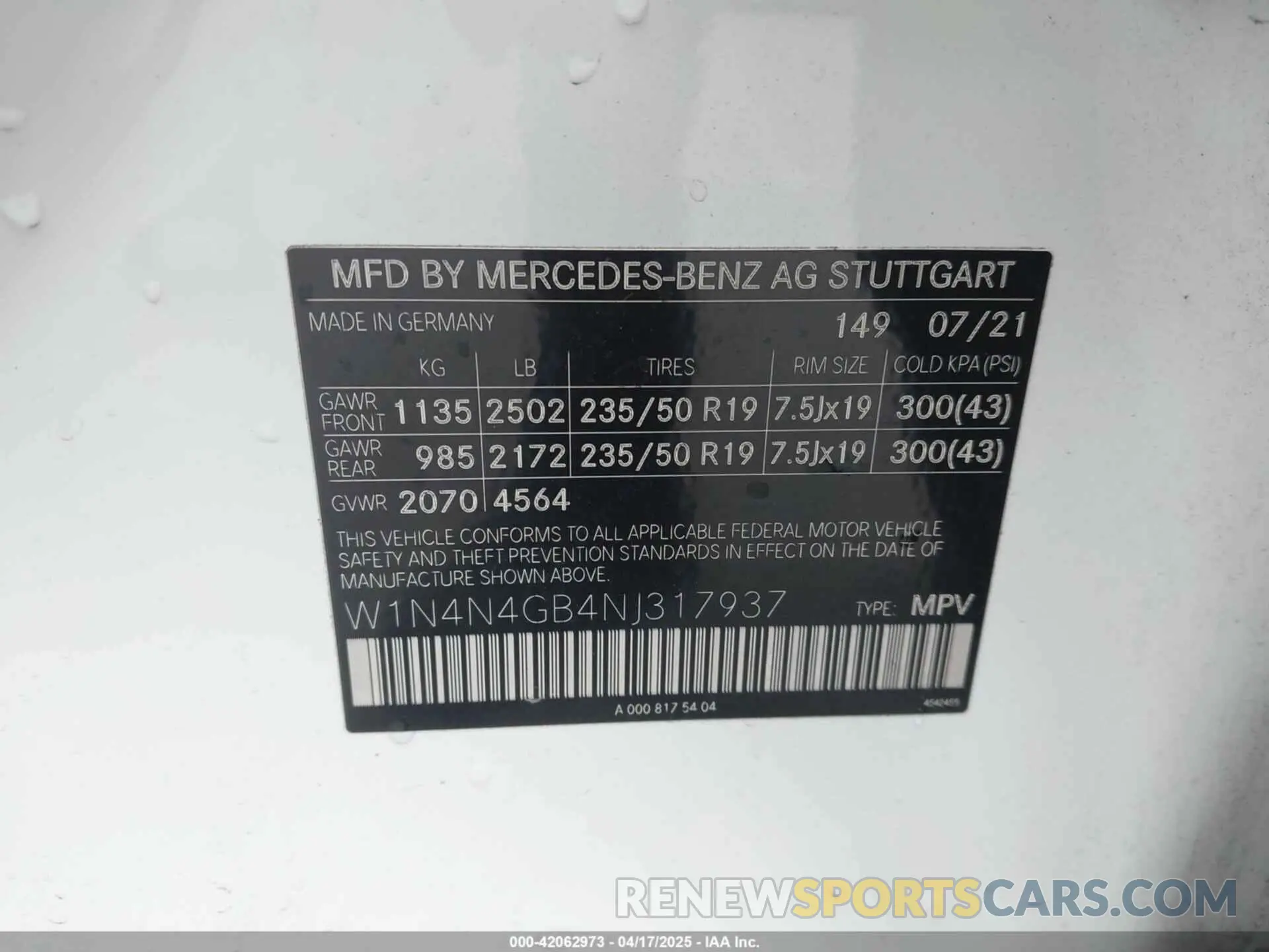 9 Photograph of a damaged car W1N4N4GB4NJ317937 MERCEDES-BENZ GLA 250 2022