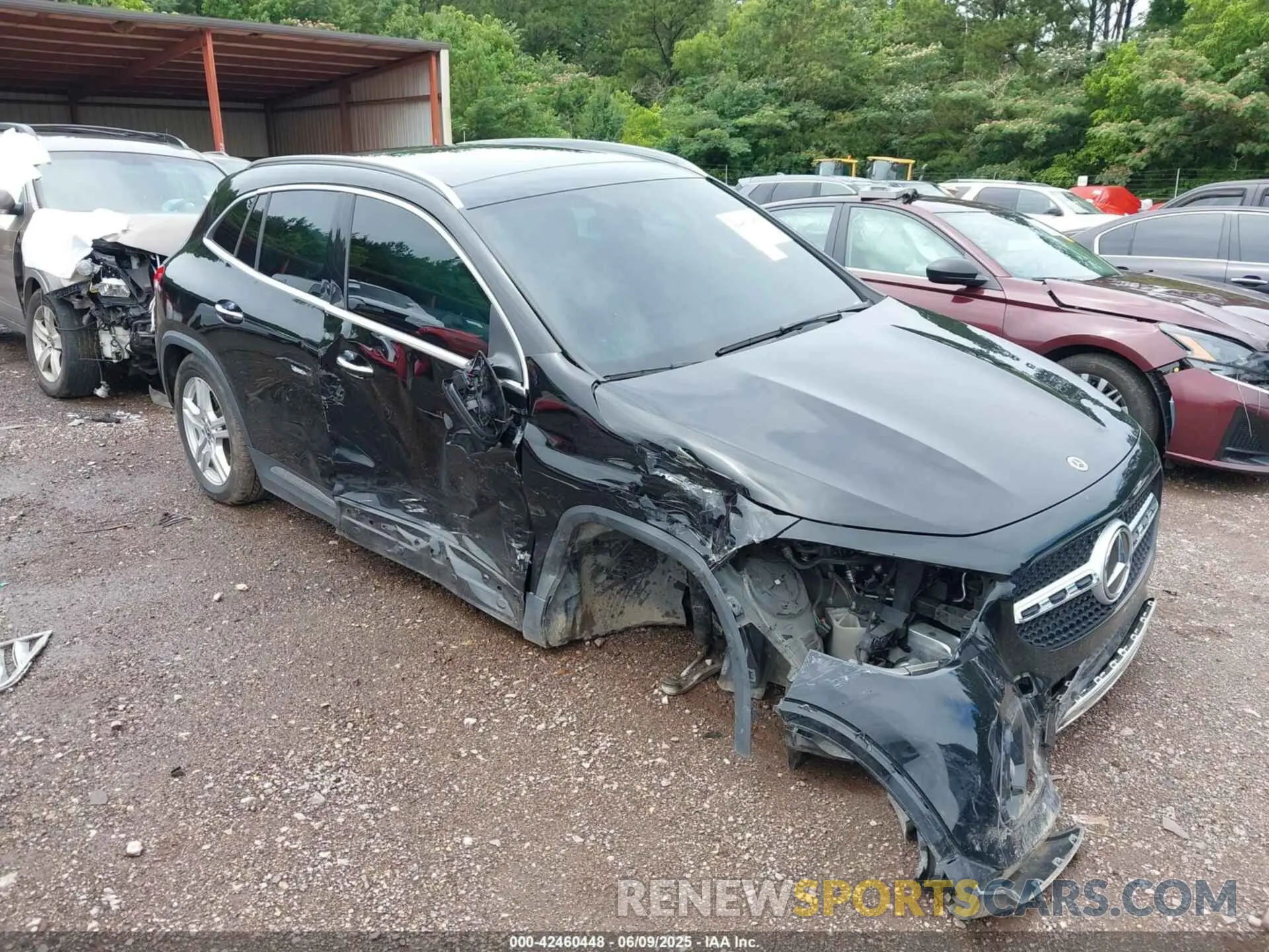 1 Photograph of a damaged car W1N4N4HB6NJ362151 MERCEDES-BENZ GLA 250 2022