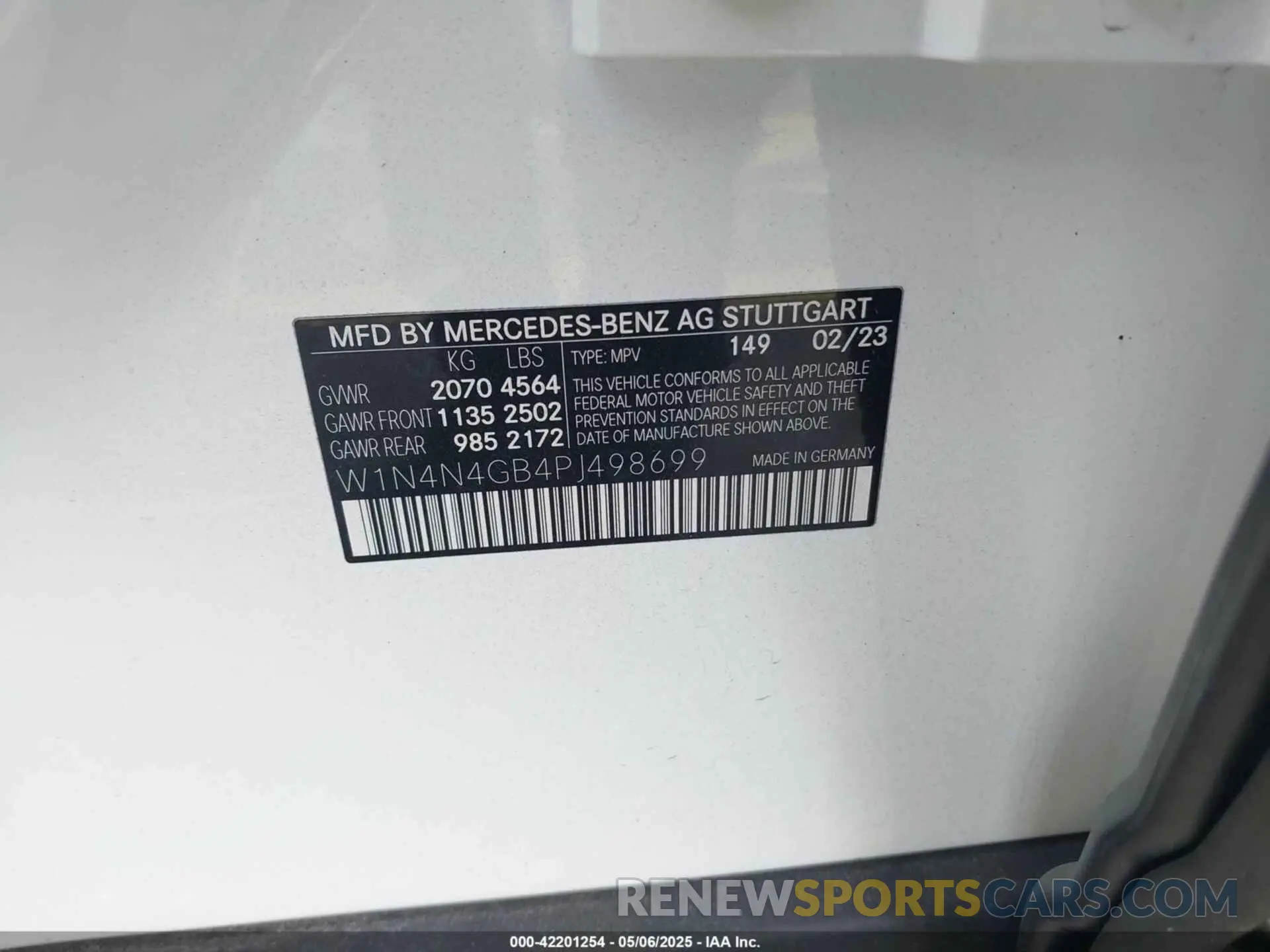 9 Photograph of a damaged car W1N4N4GB4PJ498699 MERCEDES-BENZ GLA 250 2023