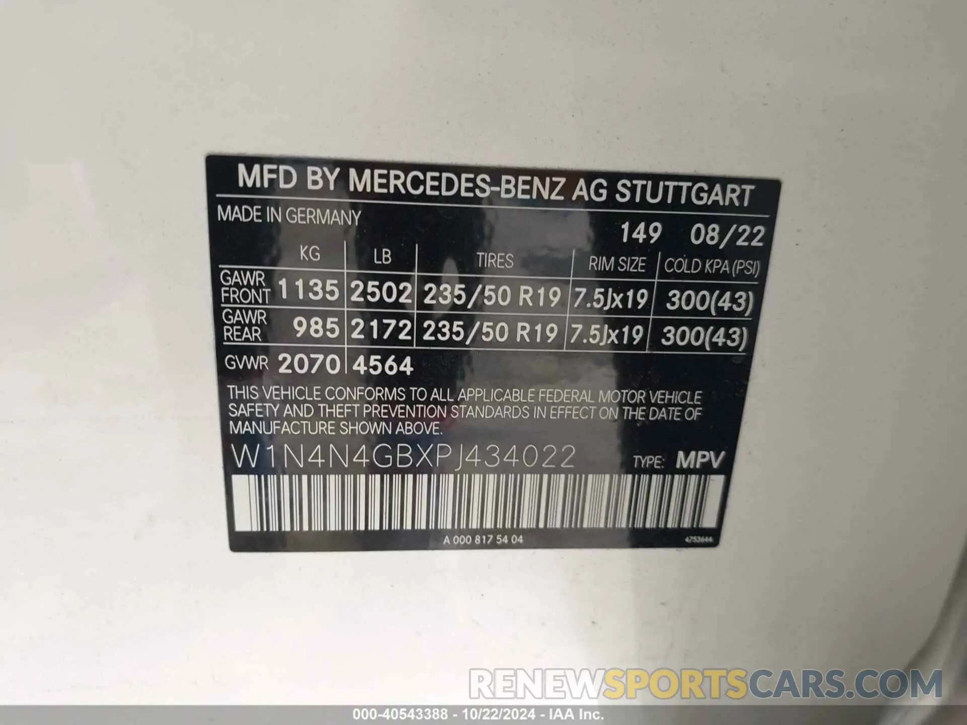 9 Photograph of a damaged car W1N4N4GBXPJ434022 MERCEDES-BENZ GLA 250 2023