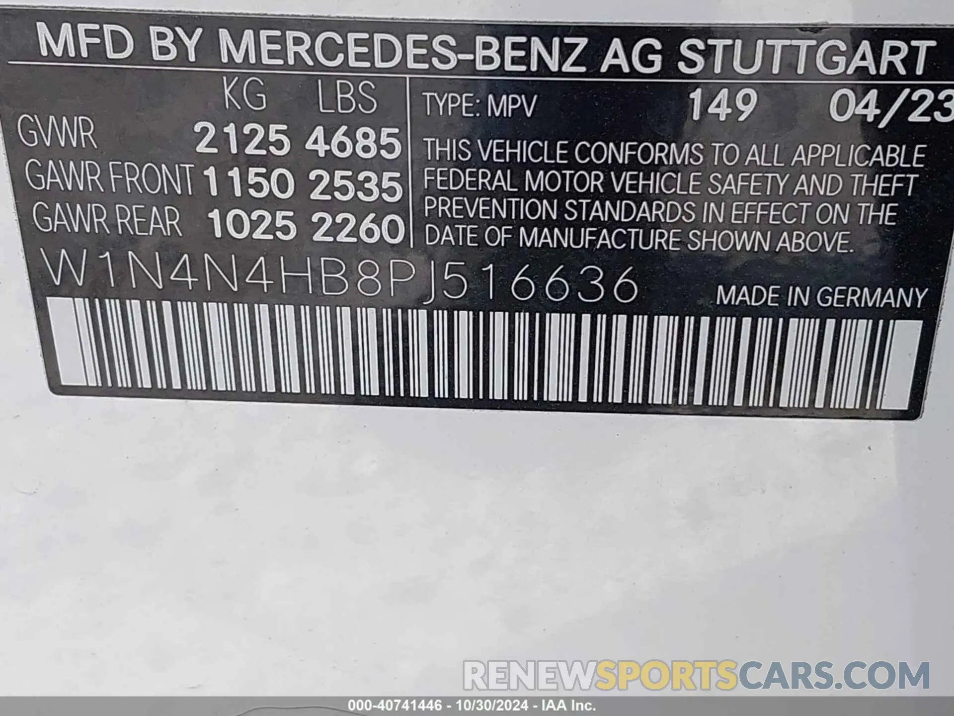 9 Фотография поврежденного автомобиля W1N4N4HB8PJ516636 MERCEDES-BENZ GLA 250 2023