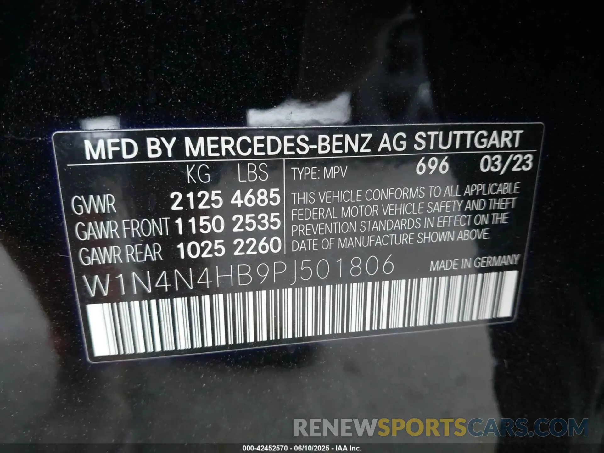 9 Photograph of a damaged car W1N4N4HB9PJ501806 MERCEDES-BENZ GLA 250 2023