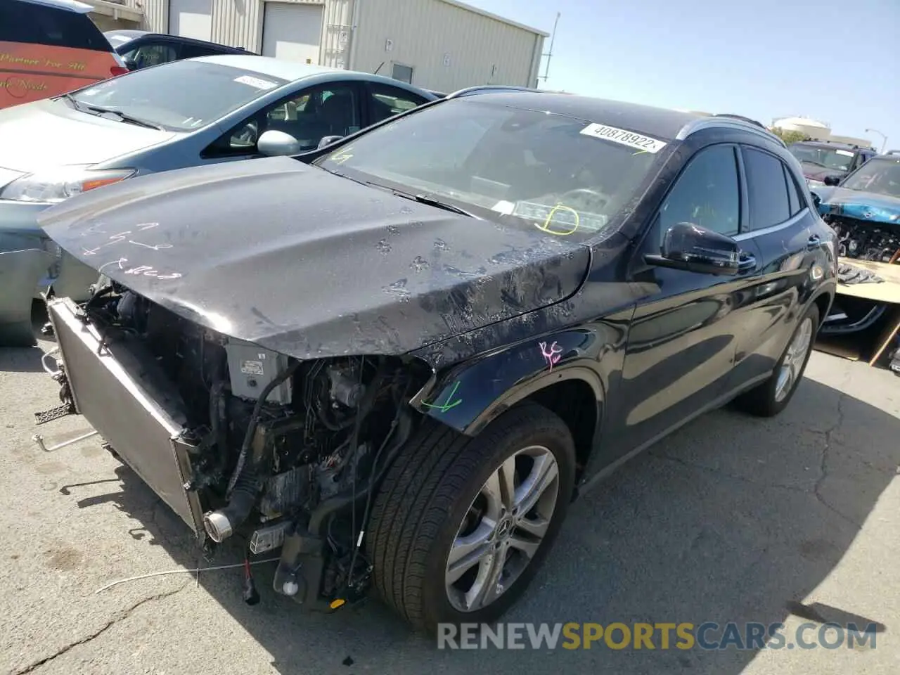 2 Photograph of a damaged car WDCTG4EB7KU010010 MERCEDES-BENZ GLA-CLASS 2019