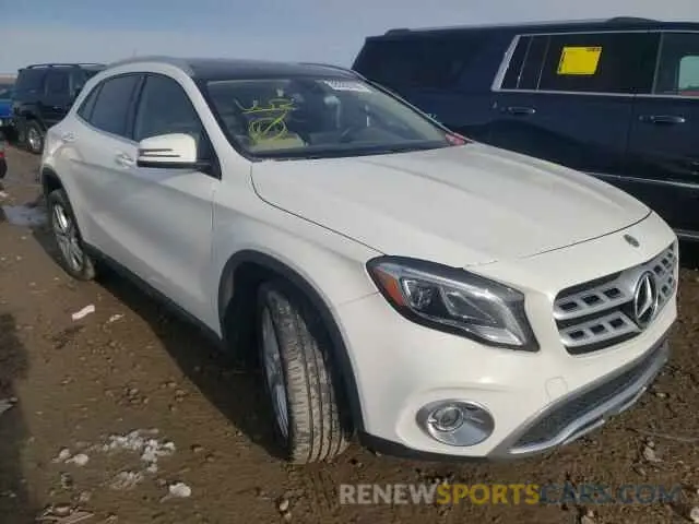 1 Photograph of a damaged car WDCTG4GB9KJ545497 MERCEDES-BENZ GLA-CLASS 2019