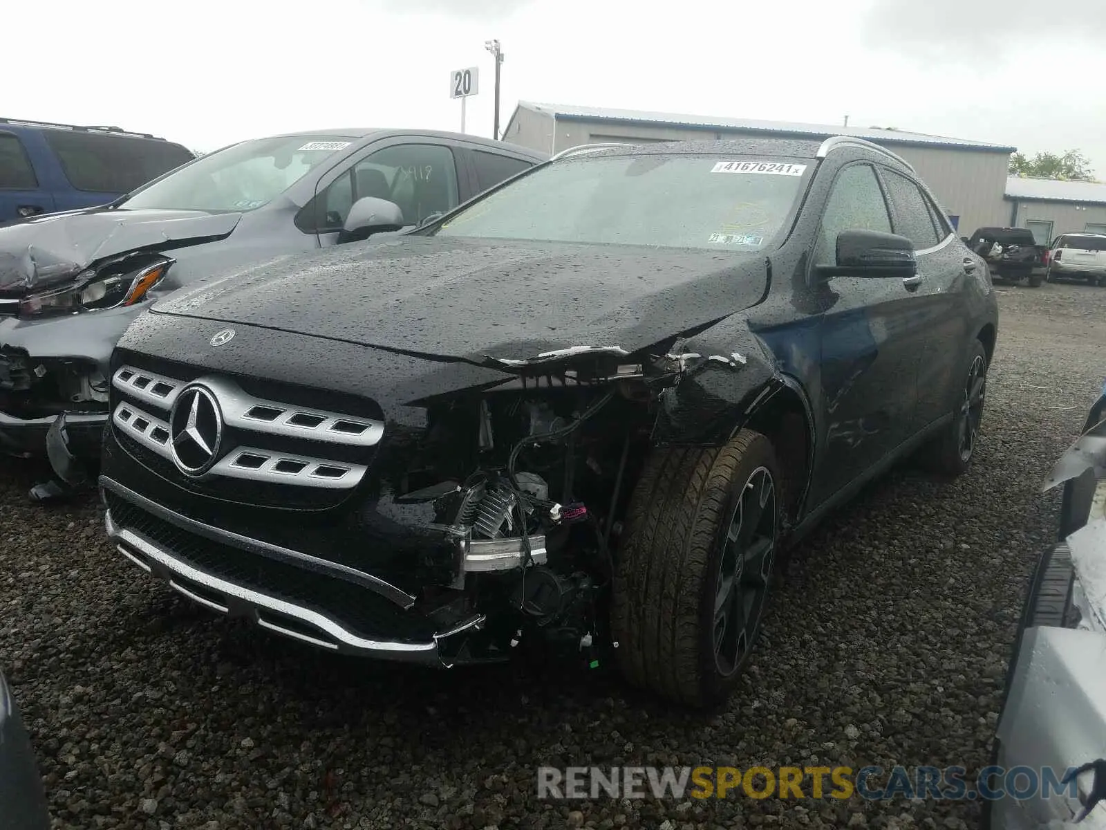 2 Фотография поврежденного автомобиля WDCTG4GBXLU027687 MERCEDES-BENZ GLA-CLASS 2020