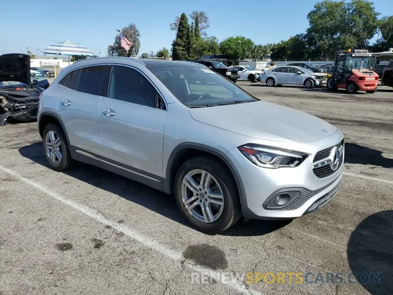 4 Фотография поврежденного автомобиля W1N4N4GB0MJ150538 MERCEDES-BENZ GLA-CLASS 2021