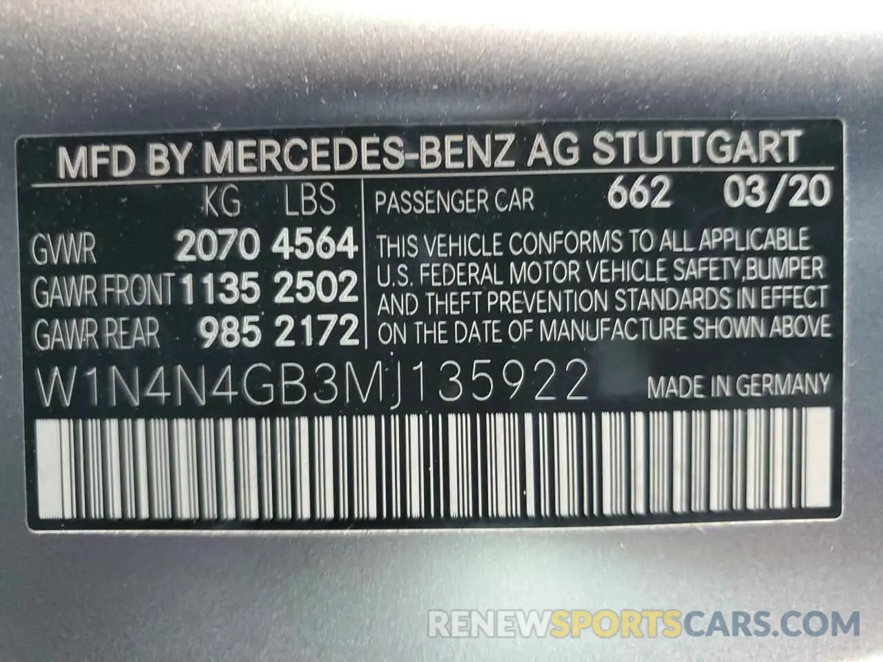 13 Photograph of a damaged car W1N4N4GB3MJ135922 MERCEDES-BENZ GLA-CLASS 2021