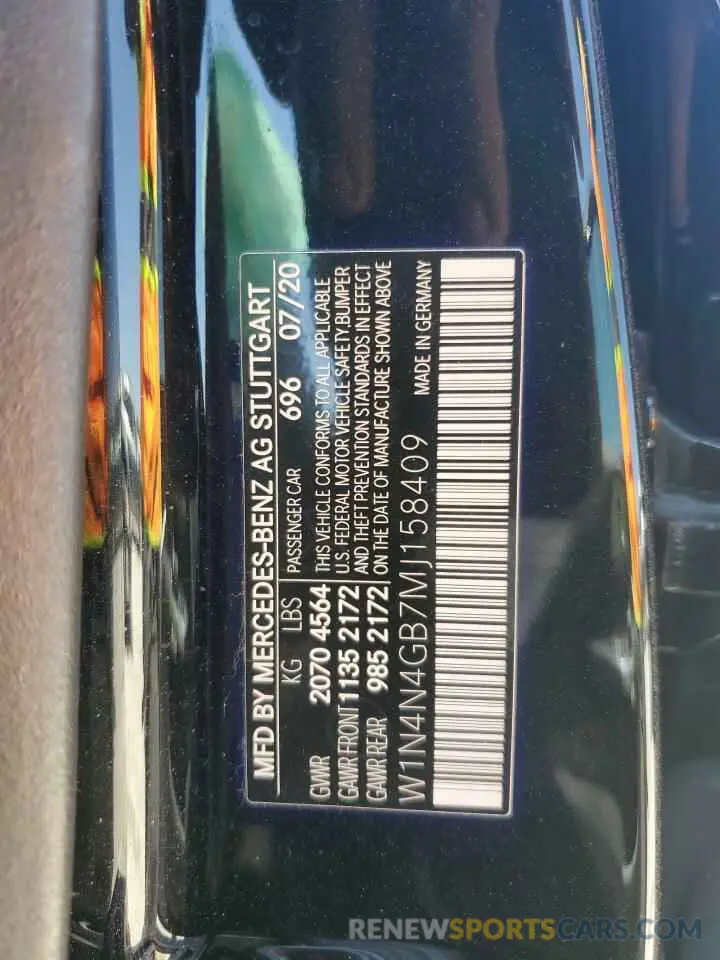 13 Фотография поврежденного автомобиля W1N4N4GB7MJ158409 MERCEDES-BENZ GLA-CLASS 2021