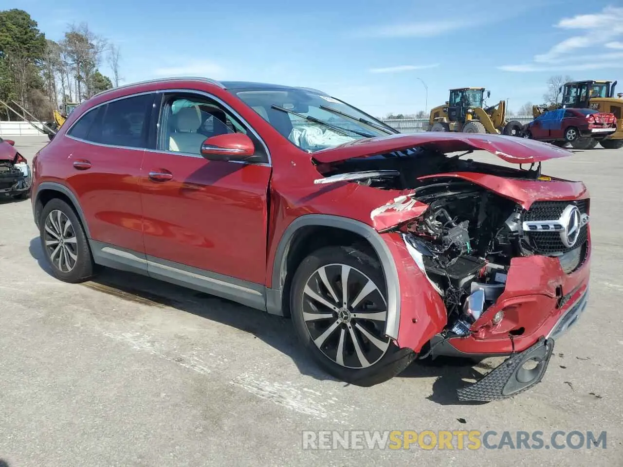 4 Фотография поврежденного автомобиля W1N4N4GB9MJ244837 MERCEDES-BENZ GLA-CLASS 2021