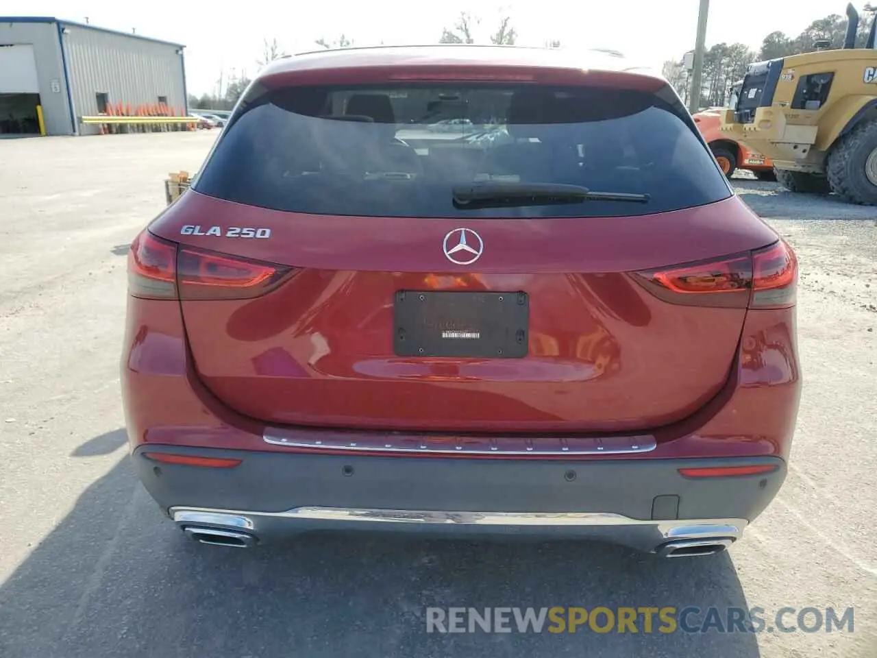 6 Фотография поврежденного автомобиля W1N4N4GB9MJ244837 MERCEDES-BENZ GLA-CLASS 2021