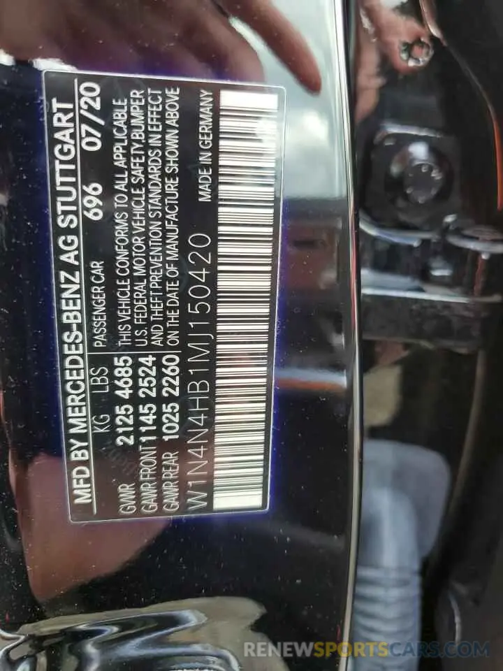 13 Фотография поврежденного автомобиля W1N4N4HB1MJ150420 MERCEDES-BENZ GLA-CLASS 2021