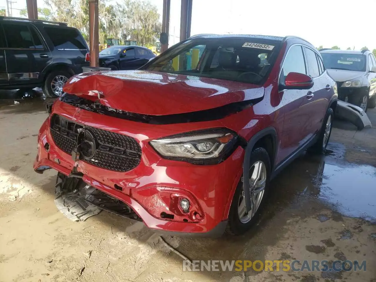 2 Photograph of a damaged car W1N4N4HB3MJ144652 MERCEDES-BENZ GLA-CLASS 2021