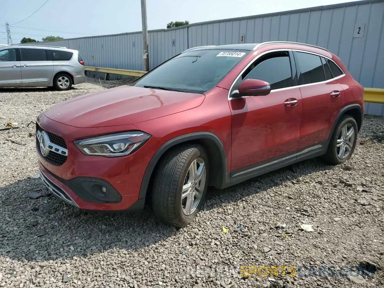 1 Фотография поврежденного автомобиля W1N4N4HB4MJ155966 MERCEDES-BENZ GLA-CLASS 2021
