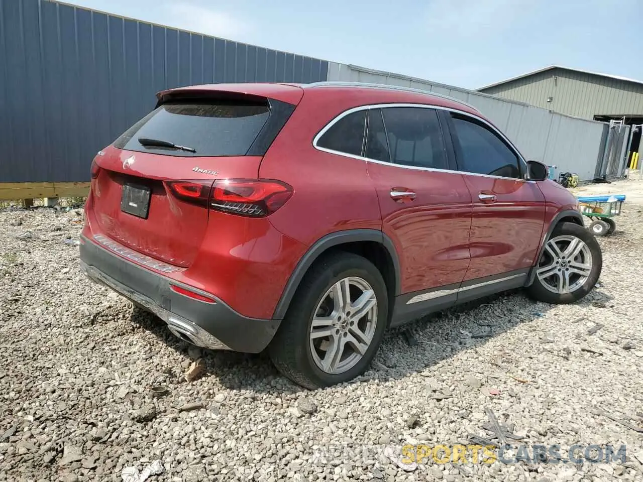 3 Фотография поврежденного автомобиля W1N4N4HB4MJ155966 MERCEDES-BENZ GLA-CLASS 2021