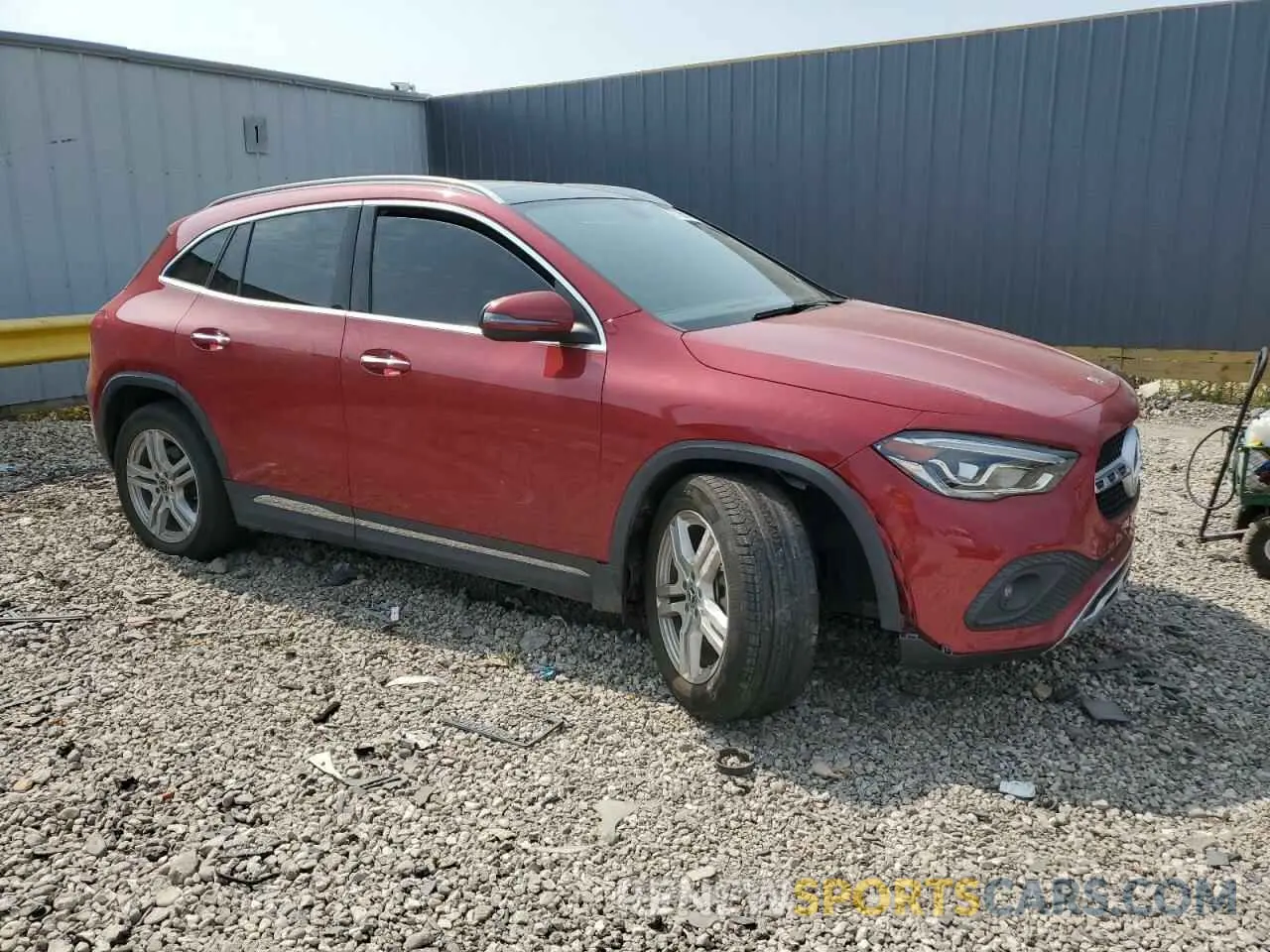 4 Фотография поврежденного автомобиля W1N4N4HB4MJ155966 MERCEDES-BENZ GLA-CLASS 2021