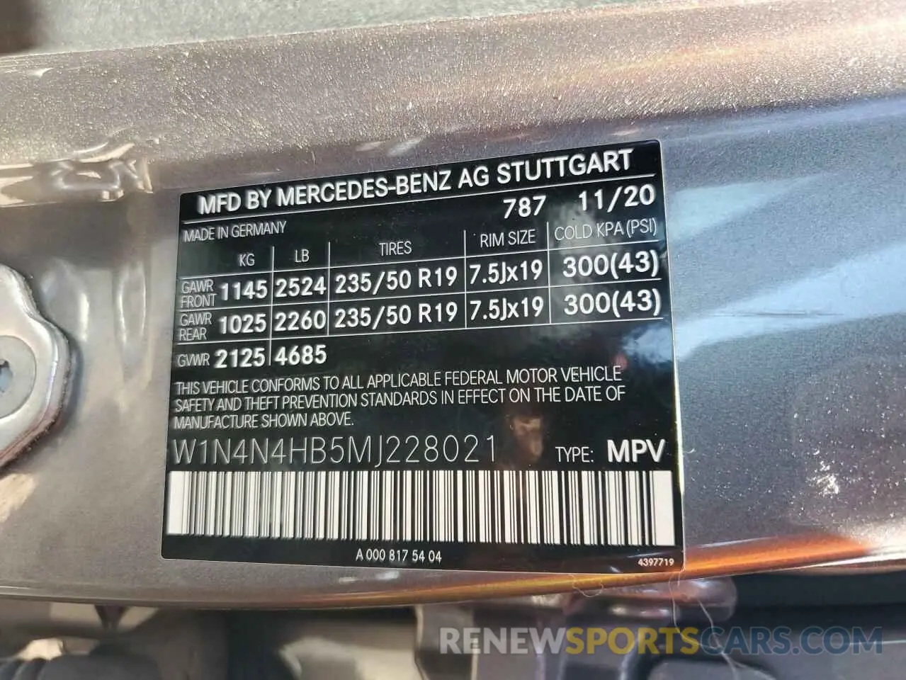 12 Photograph of a damaged car W1N4N4HB5MJ228021 MERCEDES-BENZ GLA-CLASS 2021