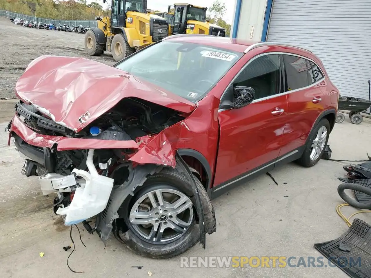 1 Photograph of a damaged car W1N4N4HB6MJ176723 MERCEDES-BENZ GLA-CLASS 2021