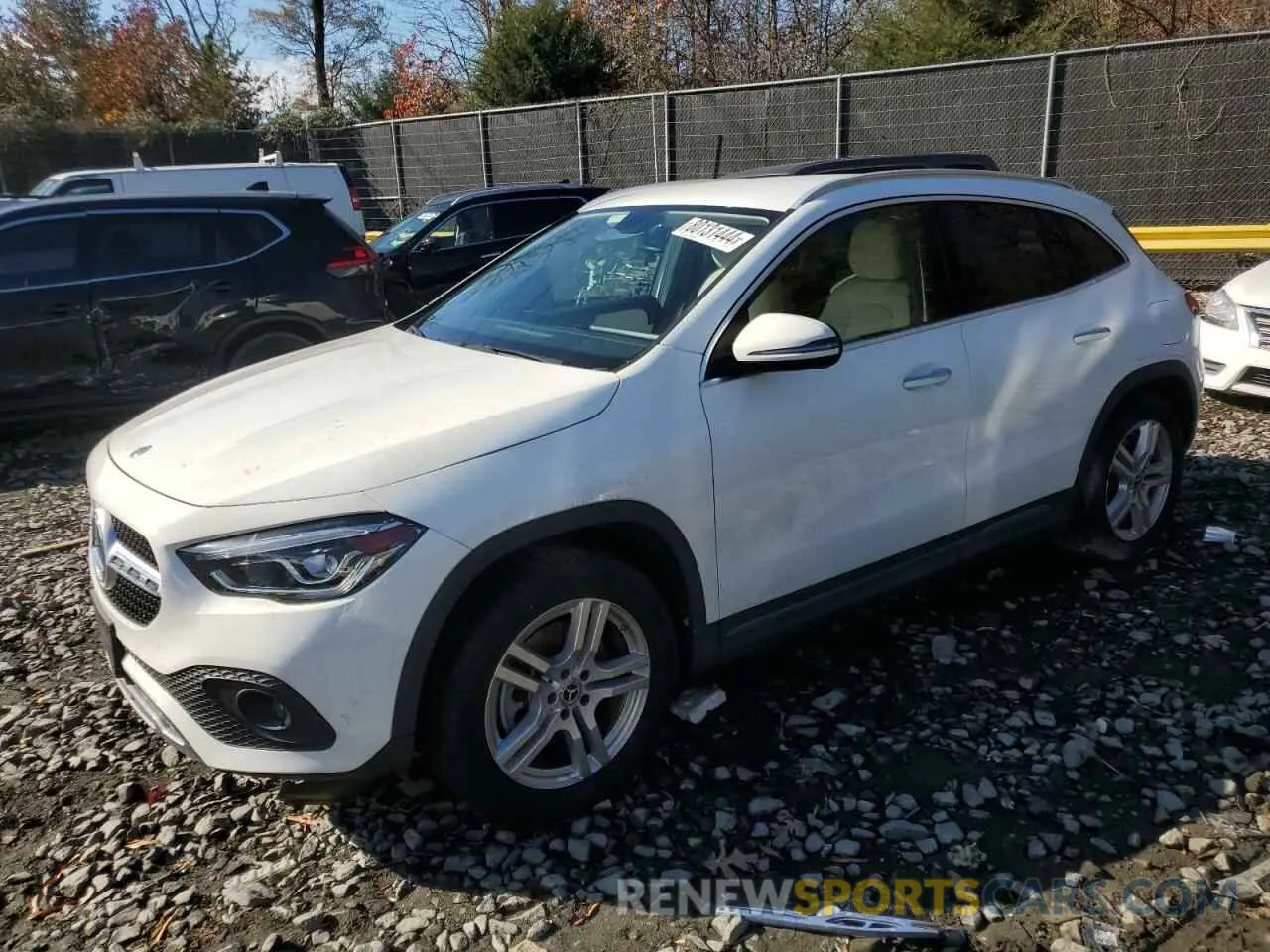1 Photograph of a damaged car W1N4N4HB2NJ317014 MERCEDES-BENZ GLA-CLASS 2022
