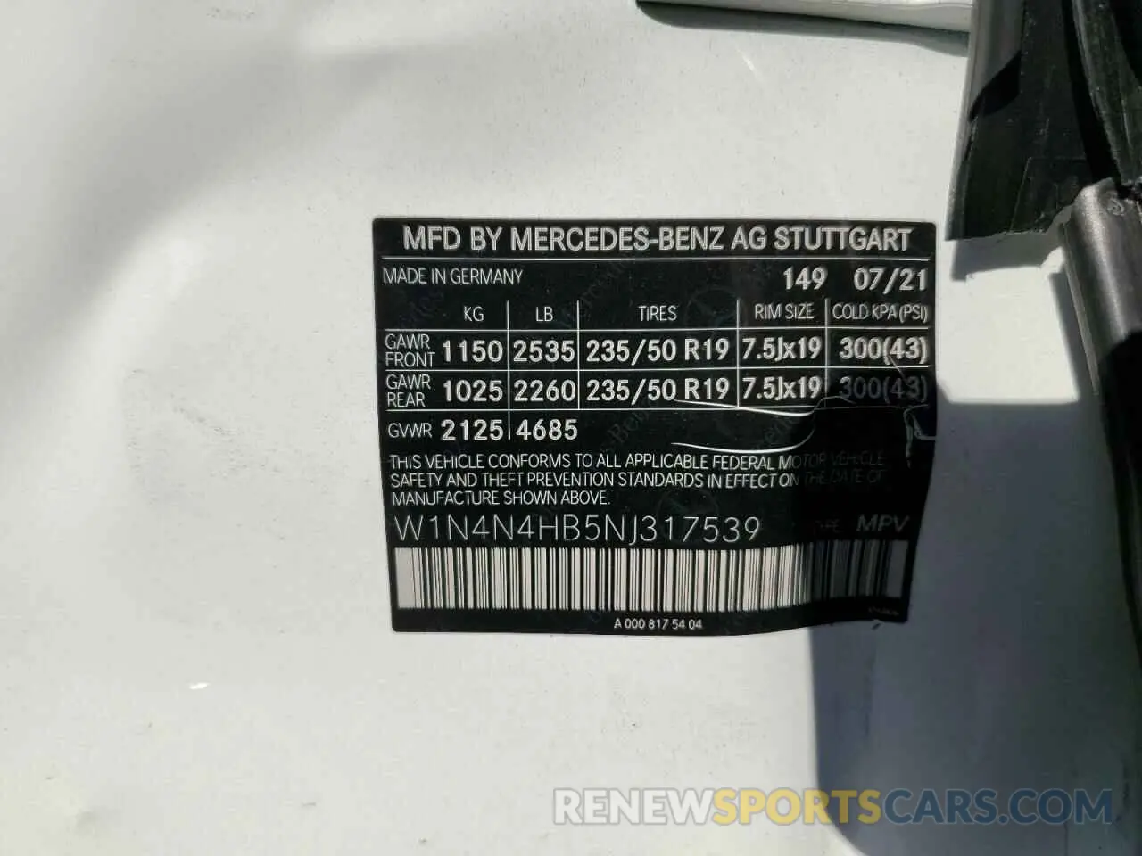13 Photograph of a damaged car W1N4N4HB5NJ317539 MERCEDES-BENZ GLA-CLASS 2022